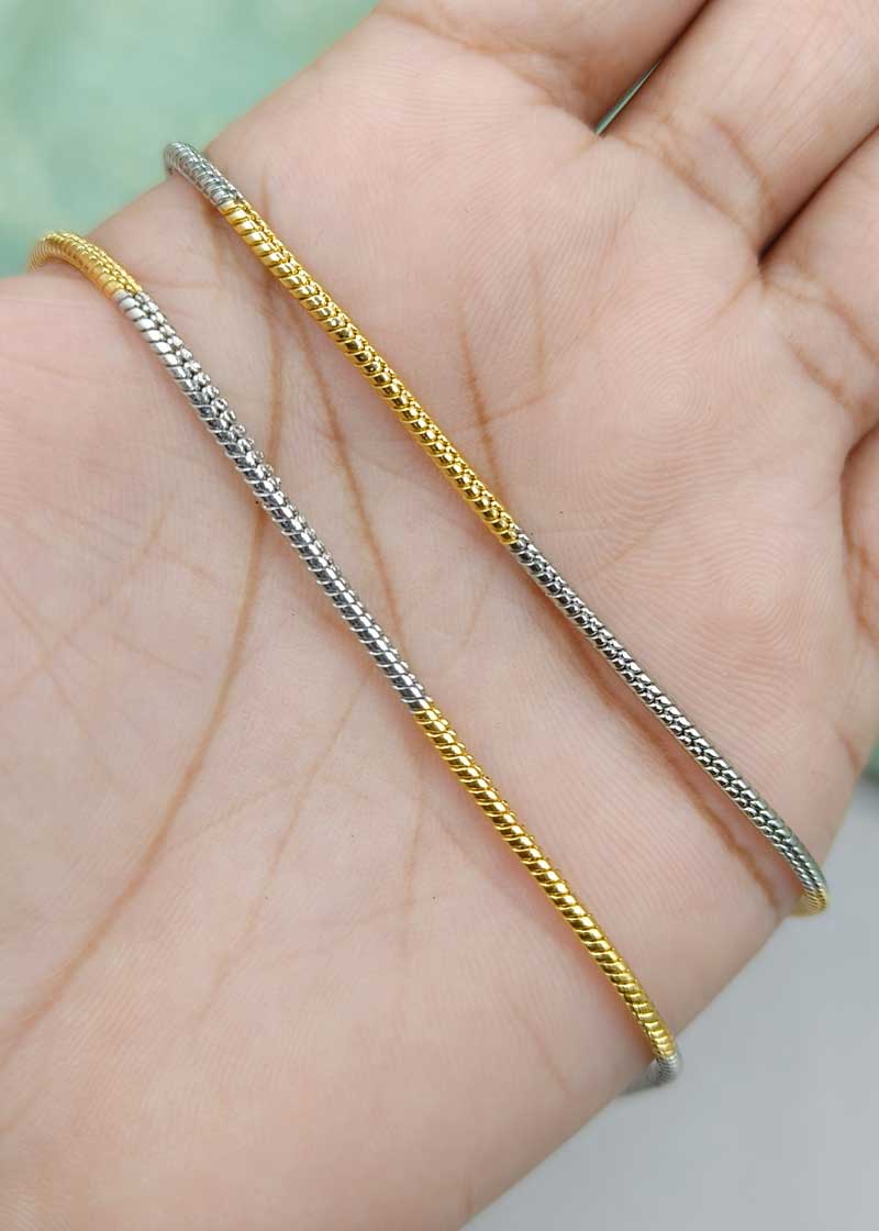 Elegant Gold And Silver Plated Women Chain