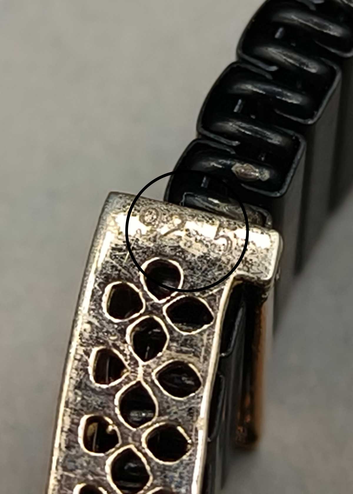 92.5 Sterling Silver Geometric Cubic Zircon Rose Gold Plated Men's Flexible Bracelet