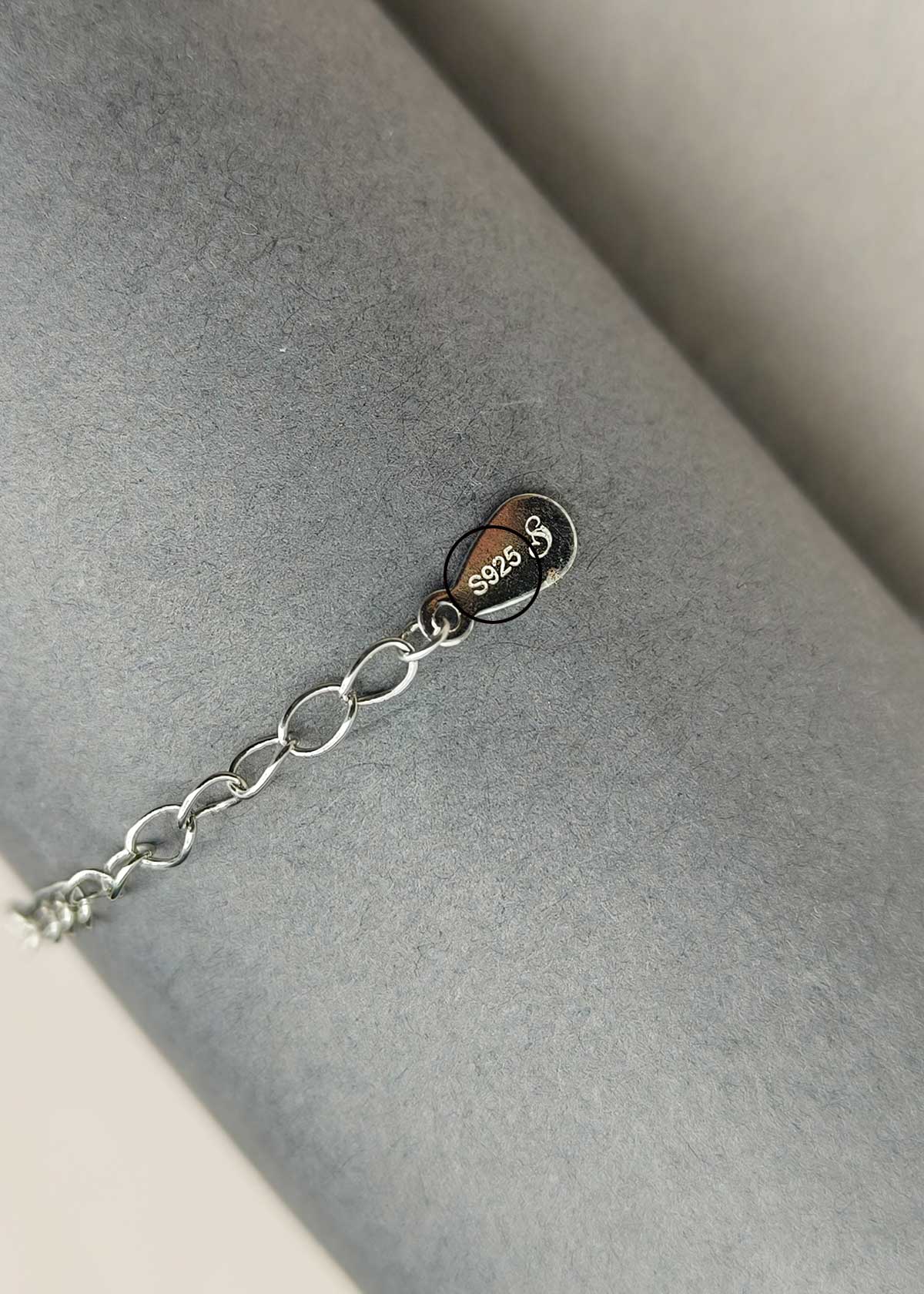 92.5 Sterling Silver Geometric Mother Of Pearl And Cubic Zircon Loose Bracelet For Women