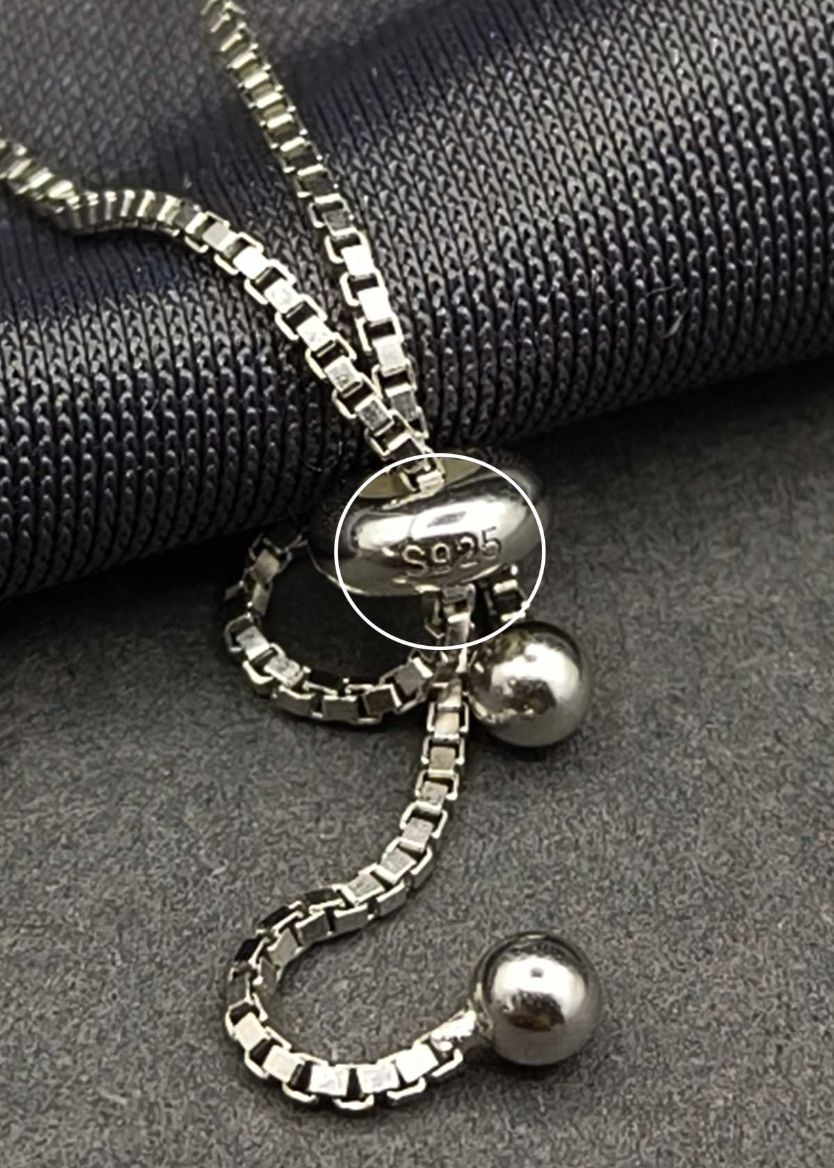 92.5 Sterling Silver Baguette And Cubic Zircon Adjustable Loose Slider Bracelet