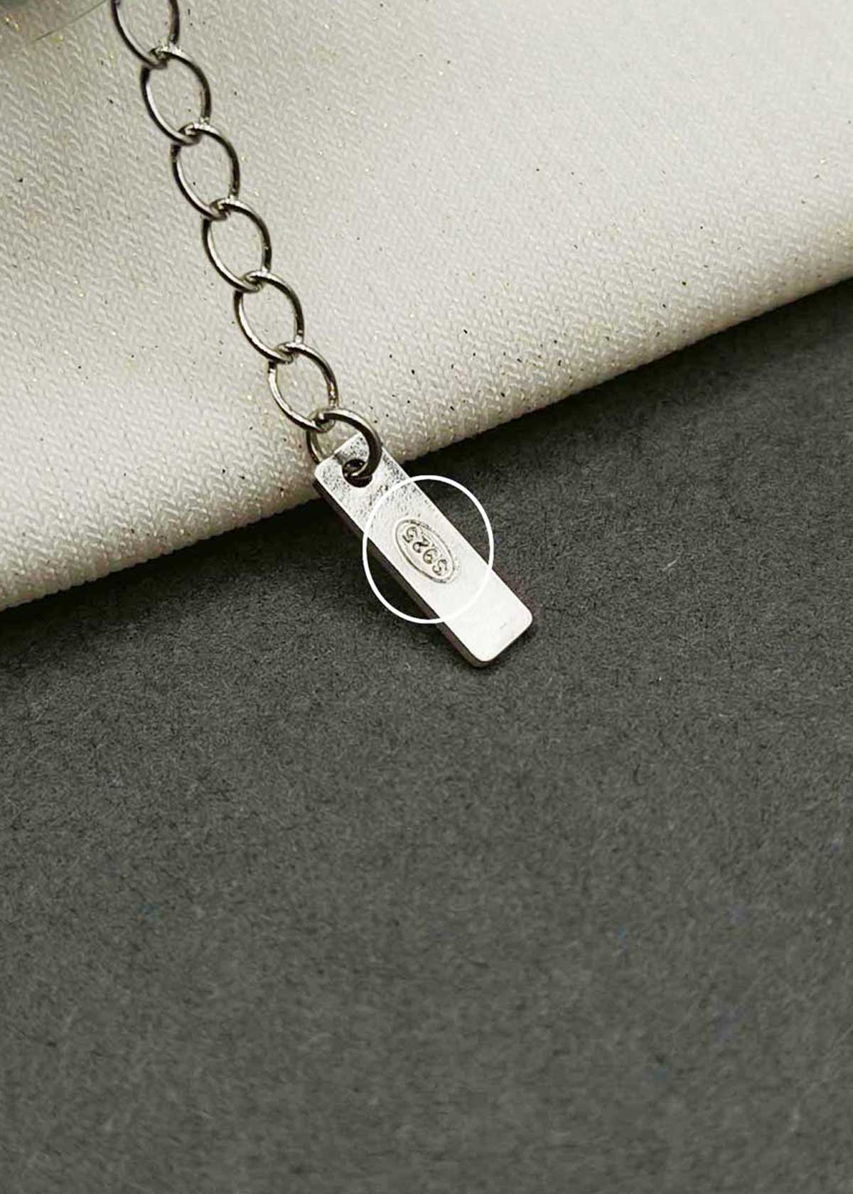 92.5 Sterling Silver Clover Charm Cubic Zircon Adjustable Loose Bracelet