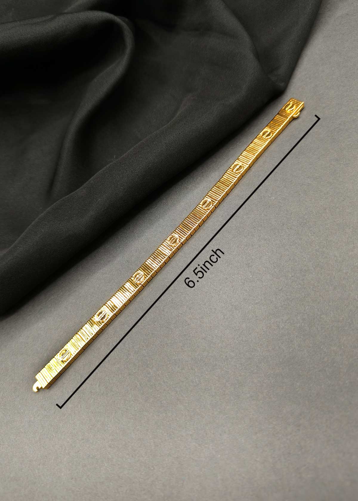 Designer Gold And Silver Plated Screw Motif Loose Link Bracelet