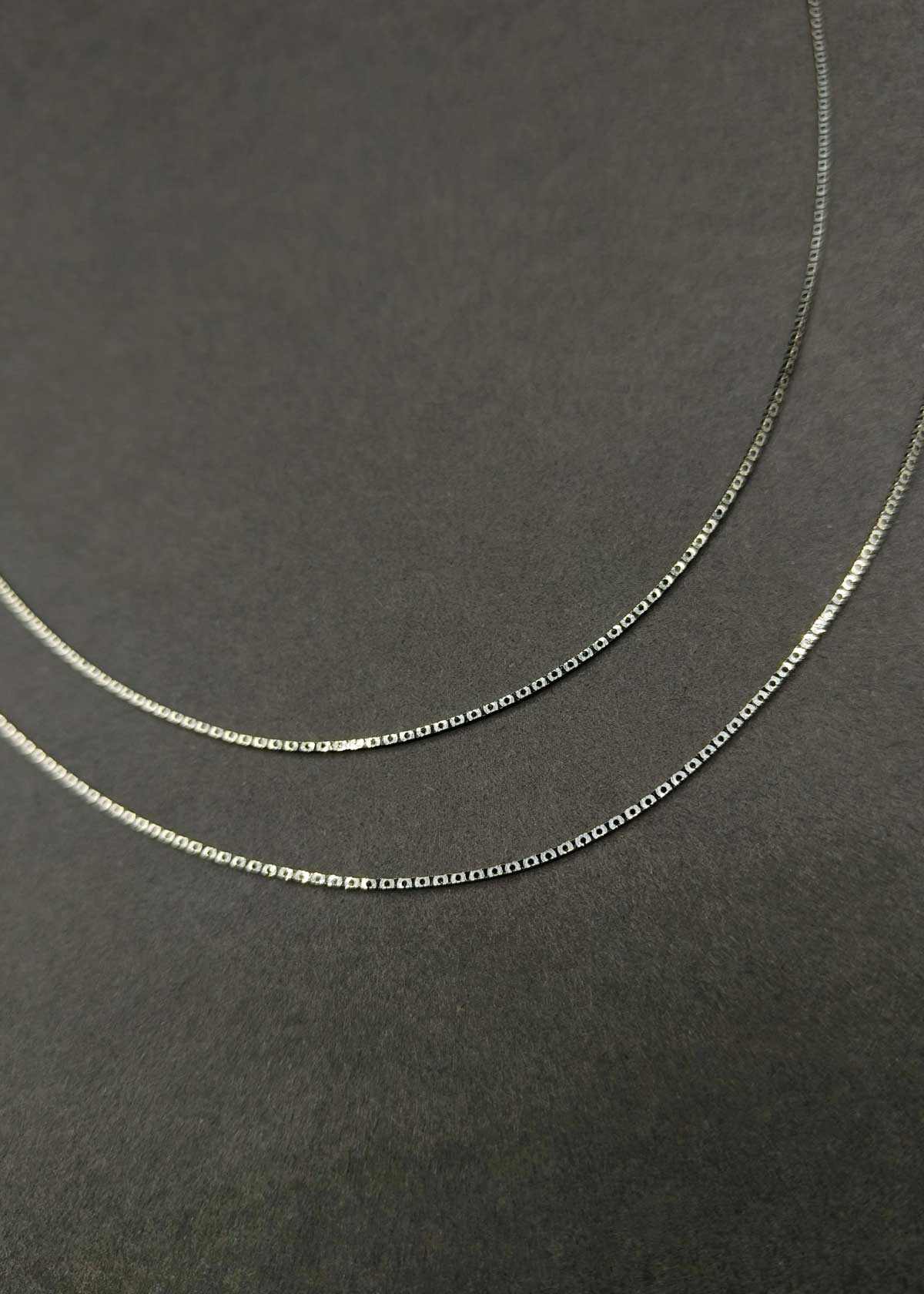 92.5 Sterling Silver Sleek Box Chain Adjustable Payal / Anklet For Women
