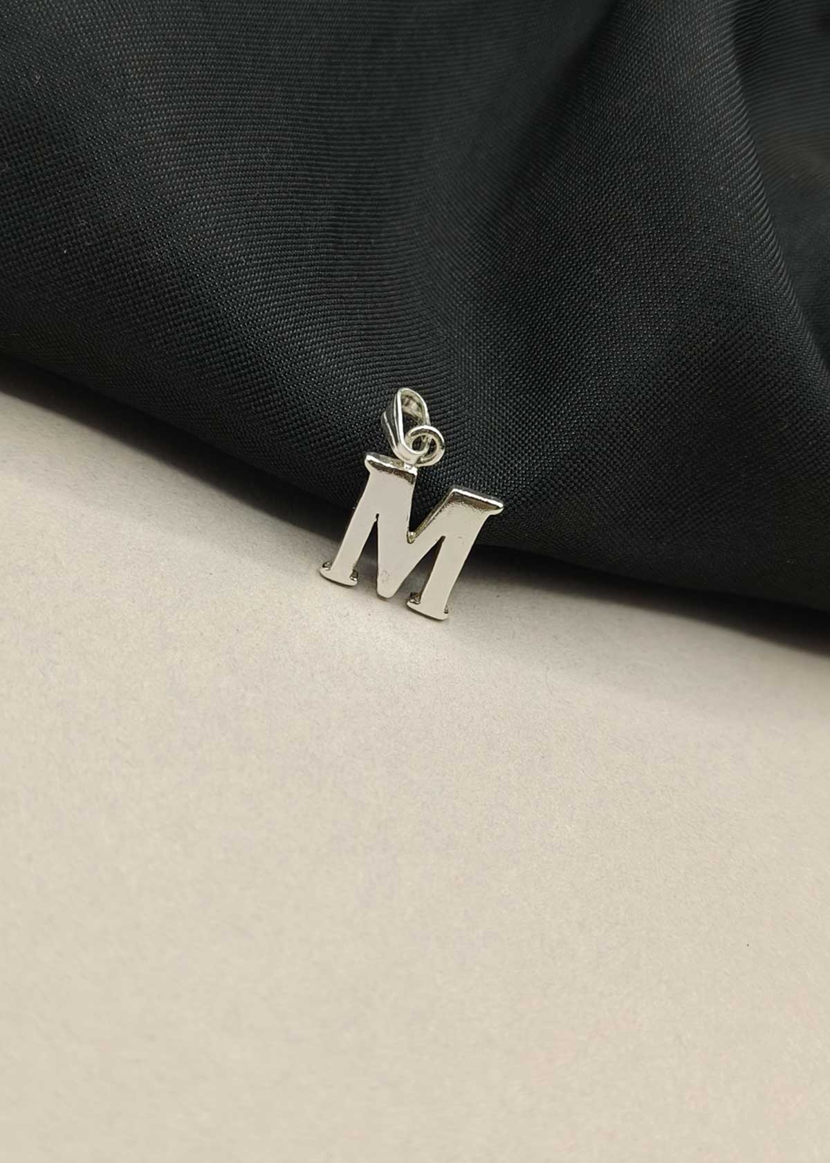 92.5 Sterling Silver Elegant Alphabet Pendants