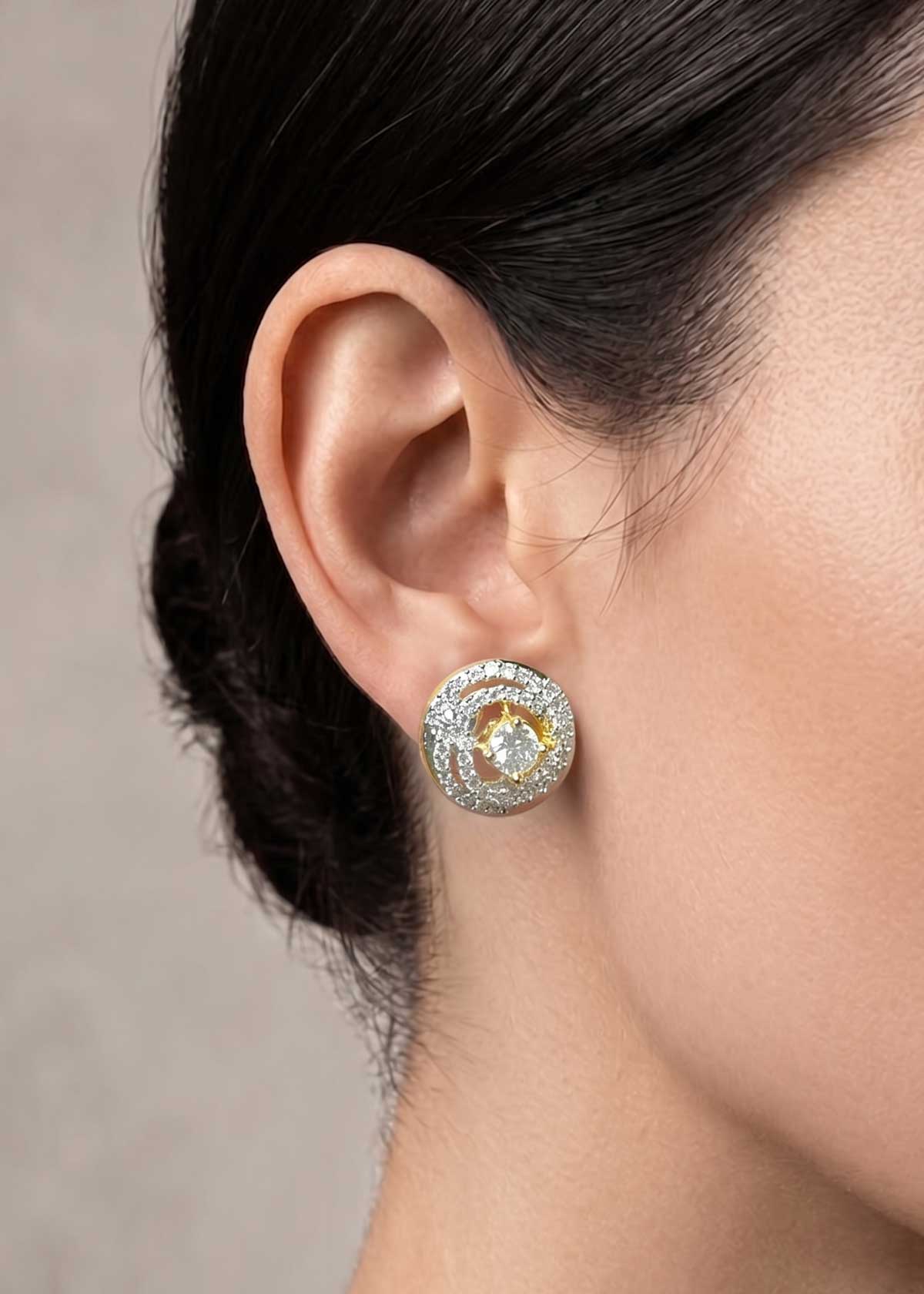 Radiant Swirl Cubic Zircon Pendant Set For Women