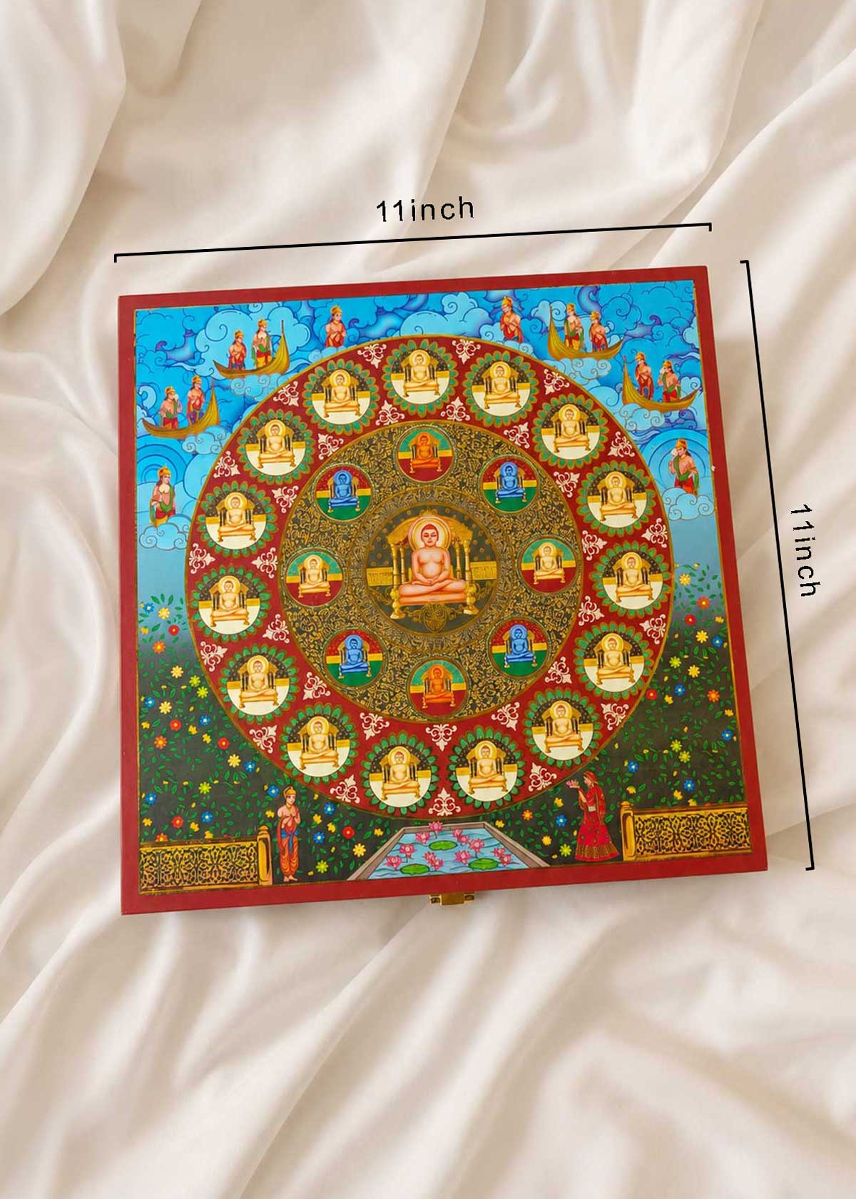999 Pure Silver Lord Mahaveer And 24 Tirthankara Divine Gift Box Set