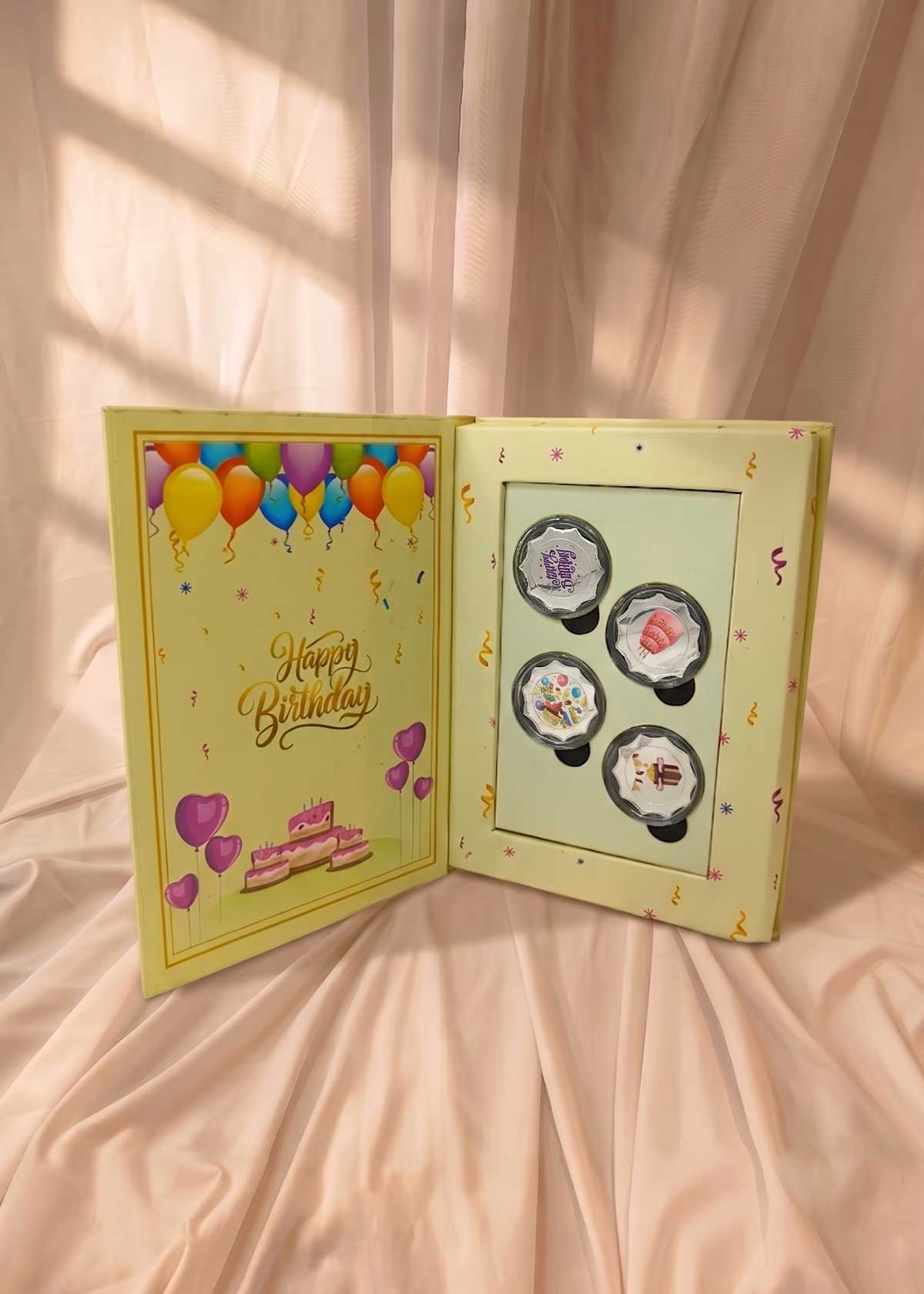 999 Pure Silver Four-Coin Joyful Baby Boy / Girl Birthday Present Gift Box Set