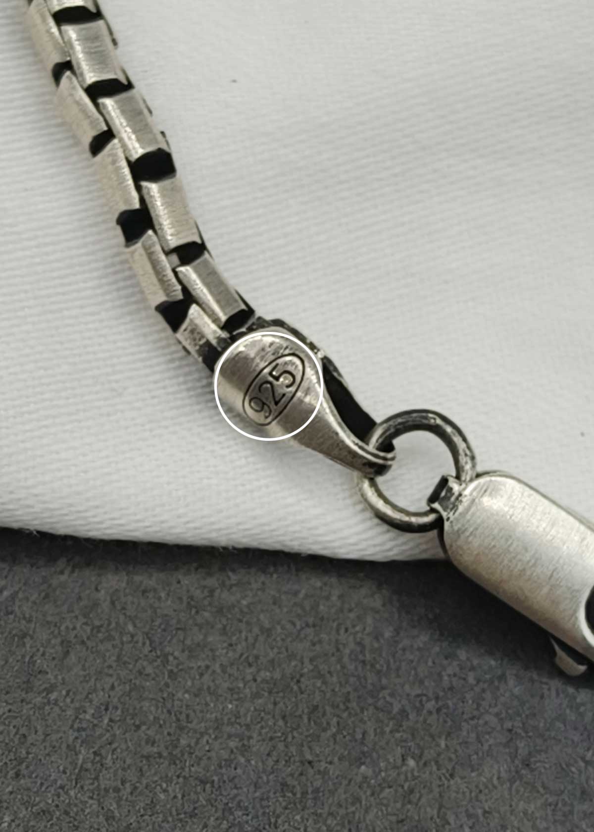 92.5 Sterling Silver Minimalist Thin Box Chain Bracelet Men's Loose Bracelet