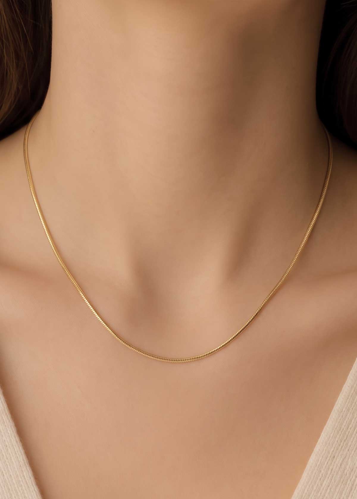 Classic Delicate Sleek Snake Chain For Women