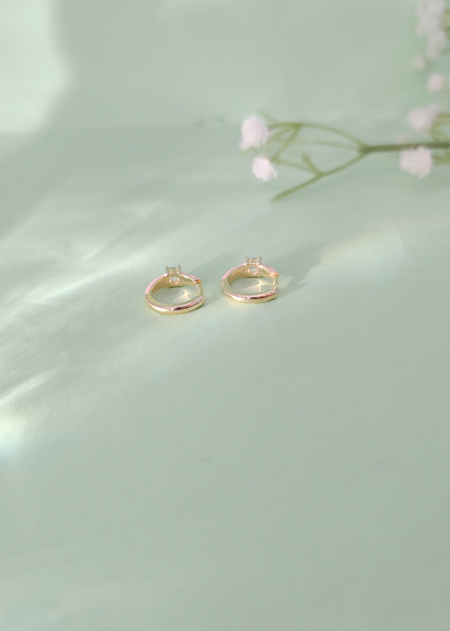 92.5 Sterling Silver Small Solitaire Colour Bali