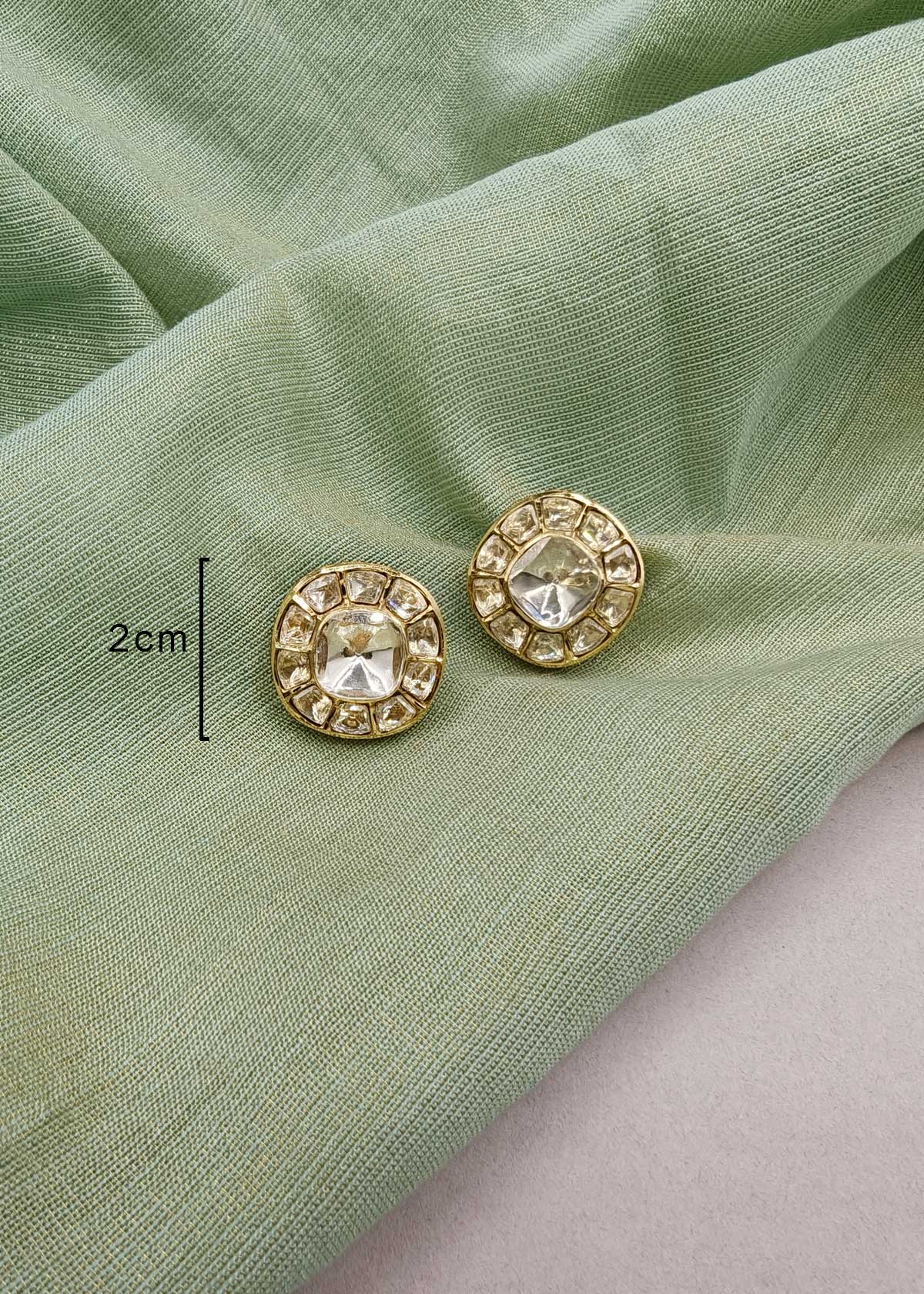 Heritage Square Cushion Moissanite Stud Earrings For Women