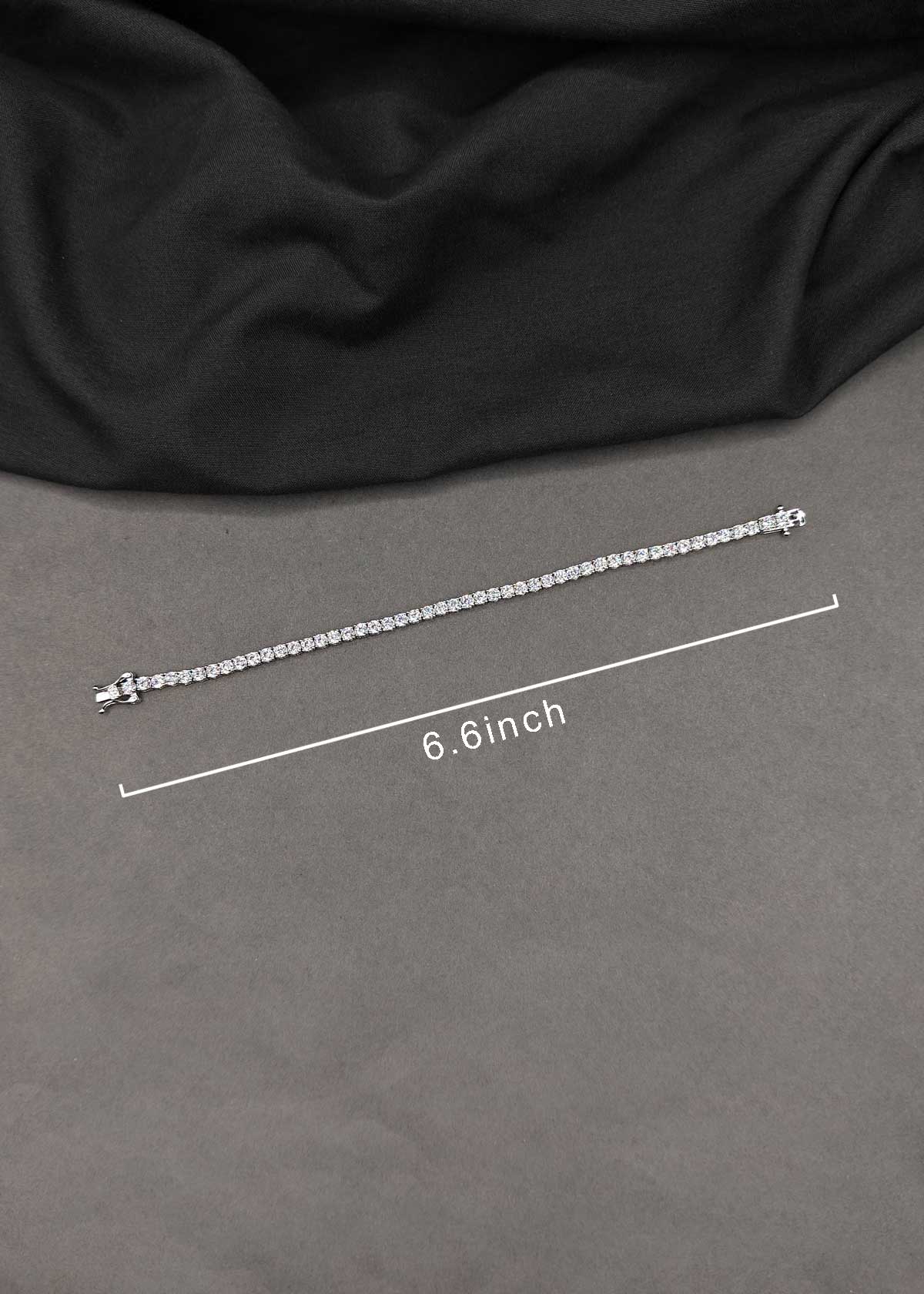 Shimmering Round Cut Cubic Zircon Tennis Loose Bracelet For Women