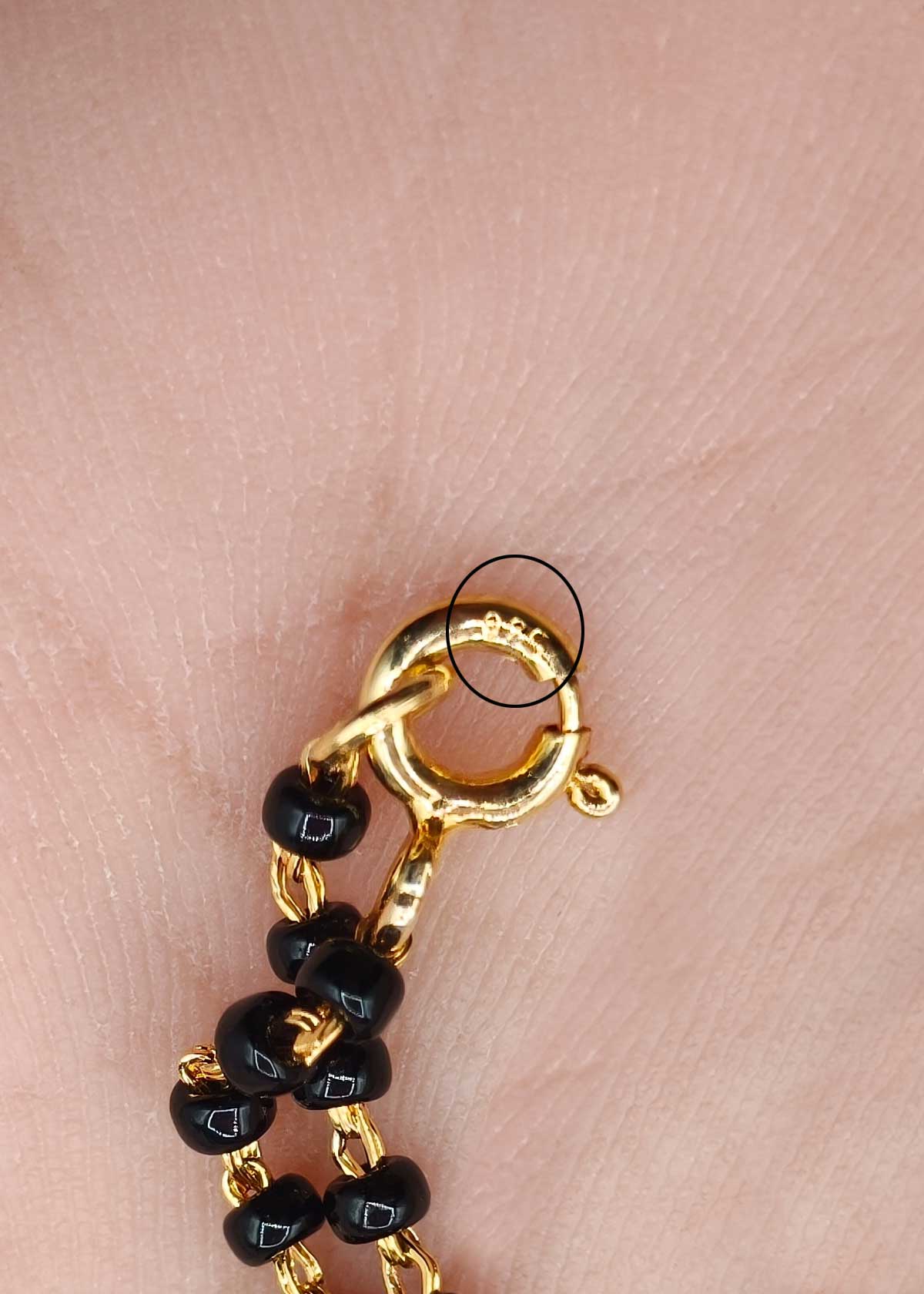 92.5 Sterling Silver Three Stone Zircon Mangalsutra