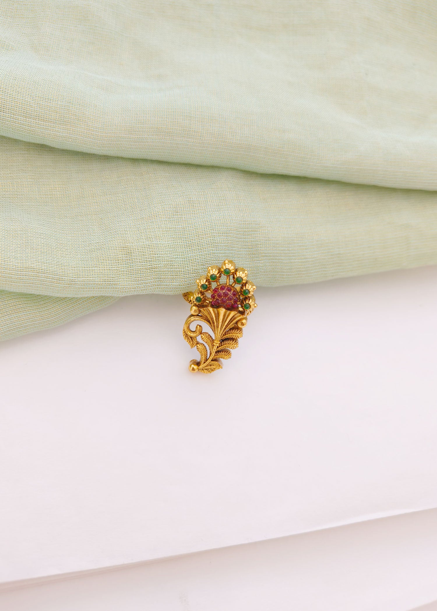 Antique Gold Adjustable Ring