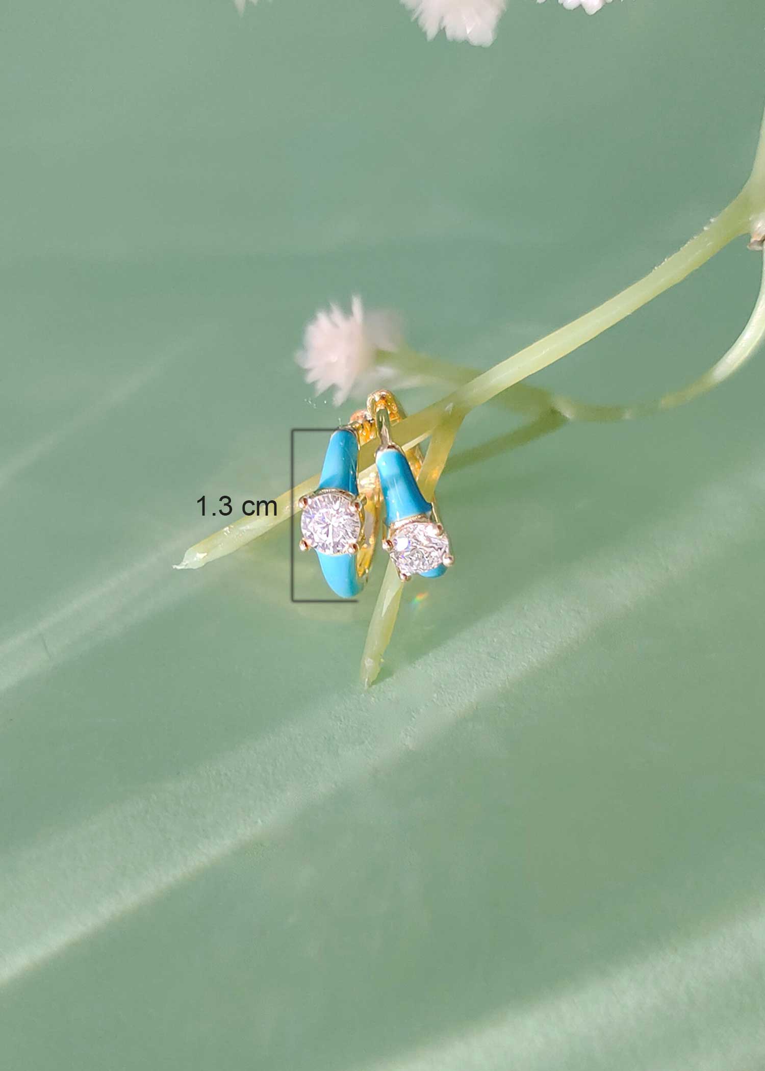 92.5 Sterling Silver Small Solitaire Colour Bali