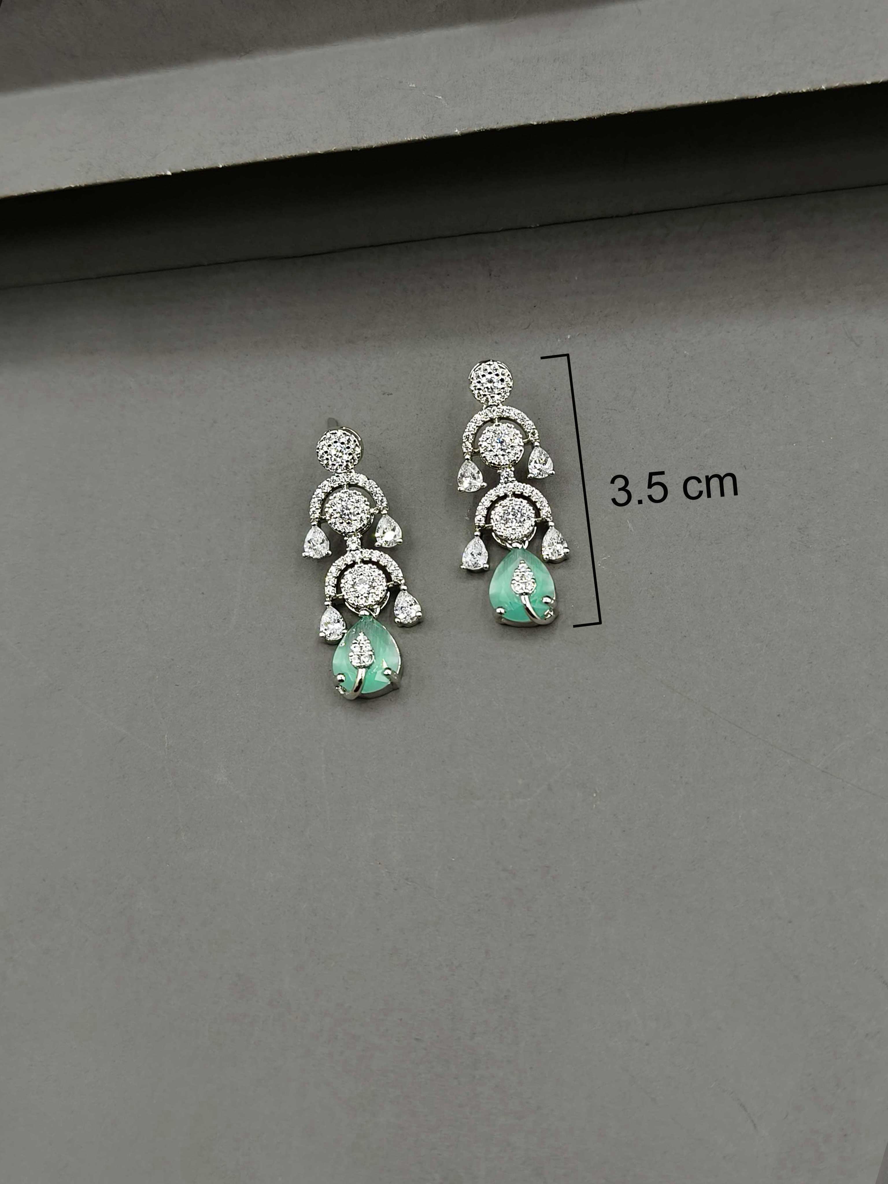 Mint Green Zircon Necklace