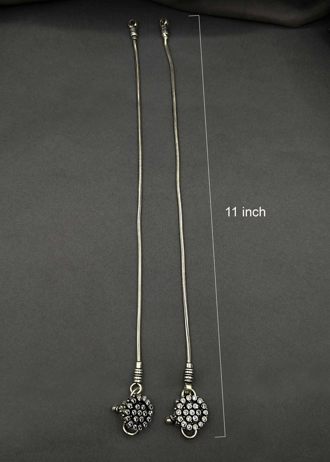 92.5 Sterling Silver Plain Delicate Payal/Anklet