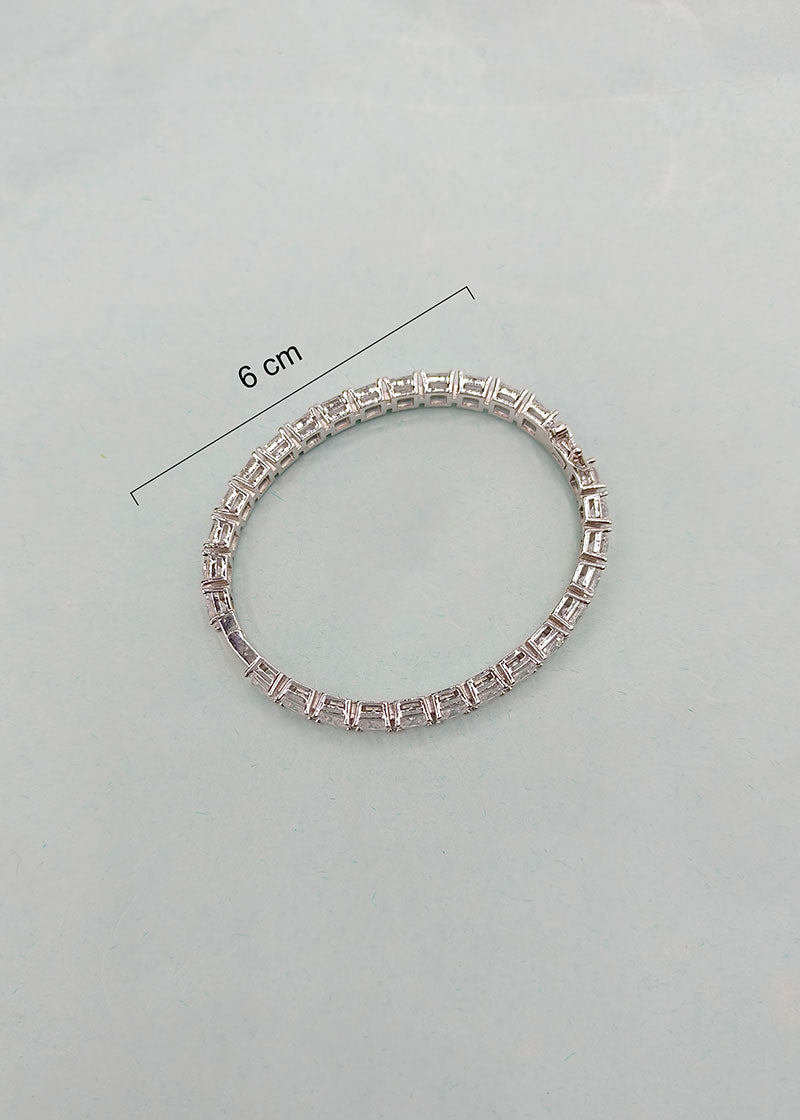 Square Shape Diamond Openable Kada Bracelet