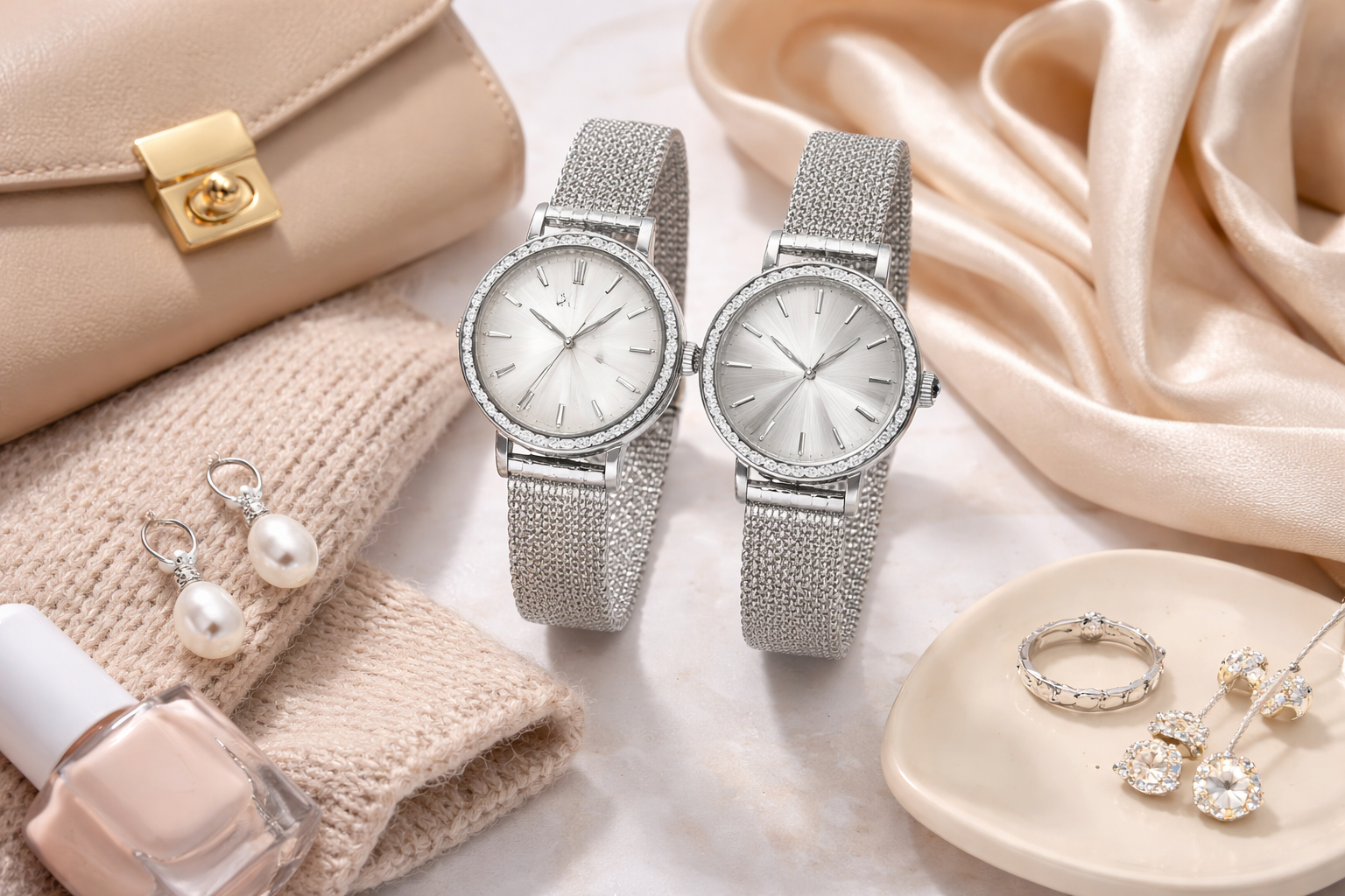 silver watches for women