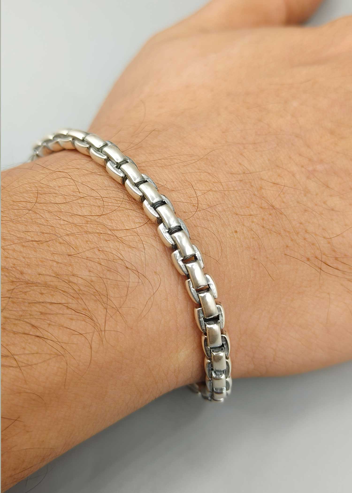 92.5 Men's  loose Bracelet