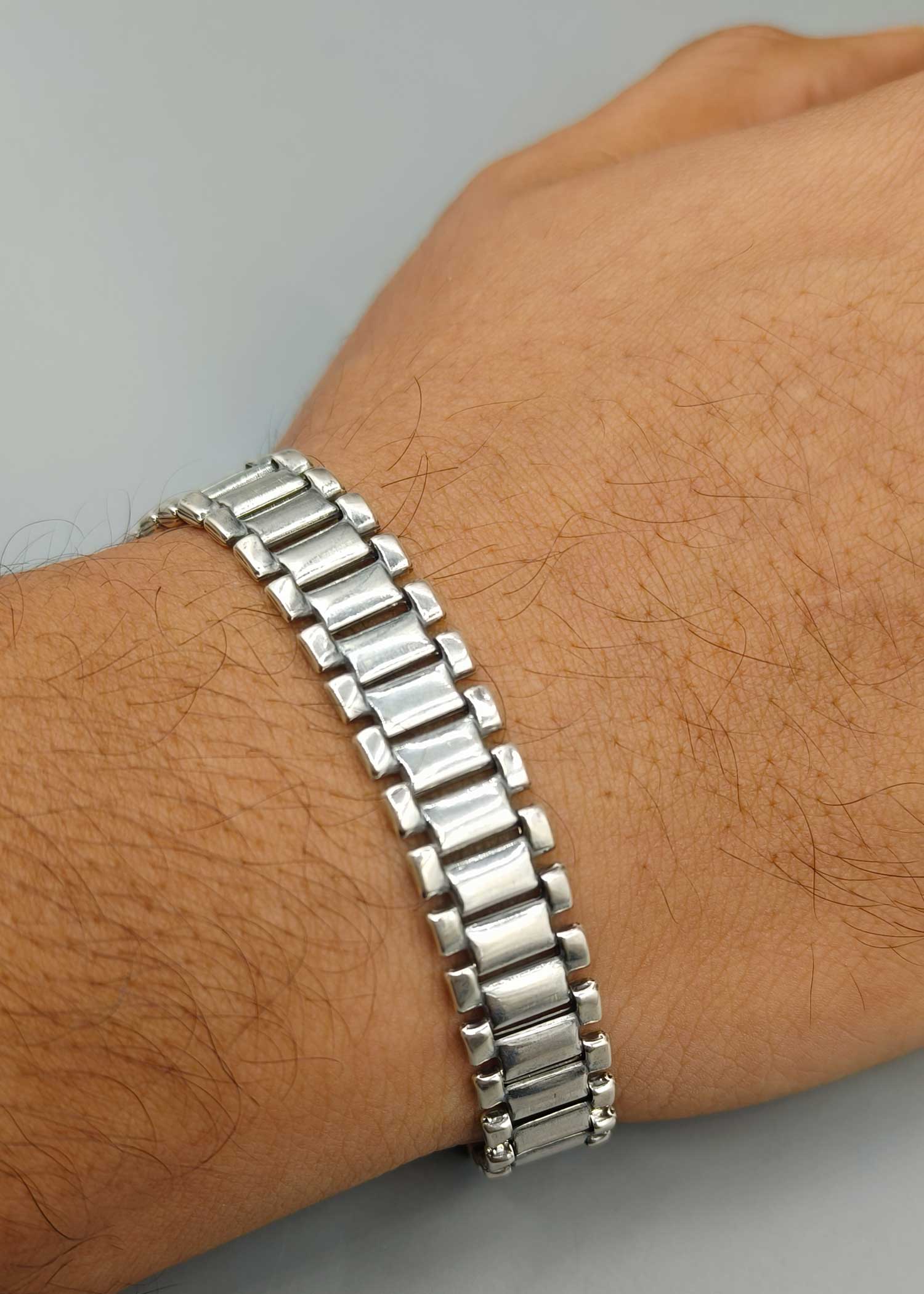 92.5 Men's  loose Bracelet