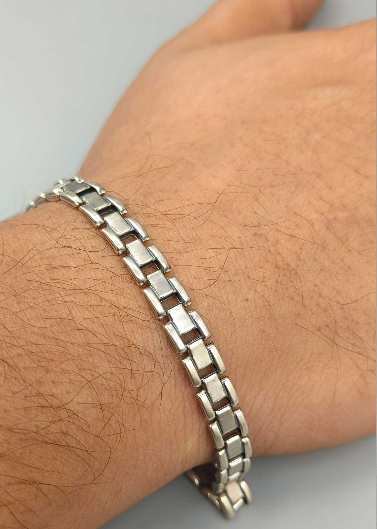 92.5 Men's  loose Bracelet