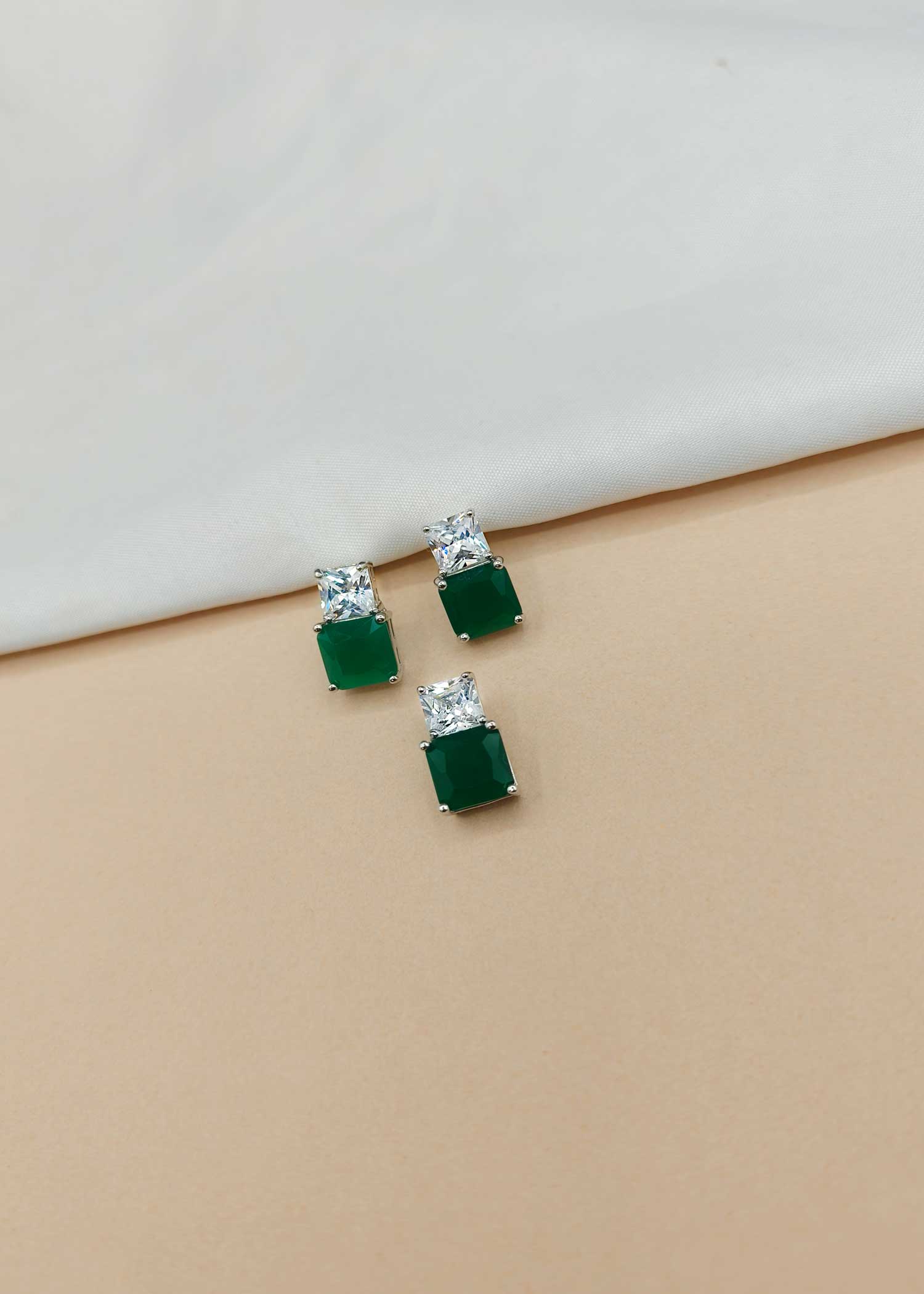 Emerald Pendant Set