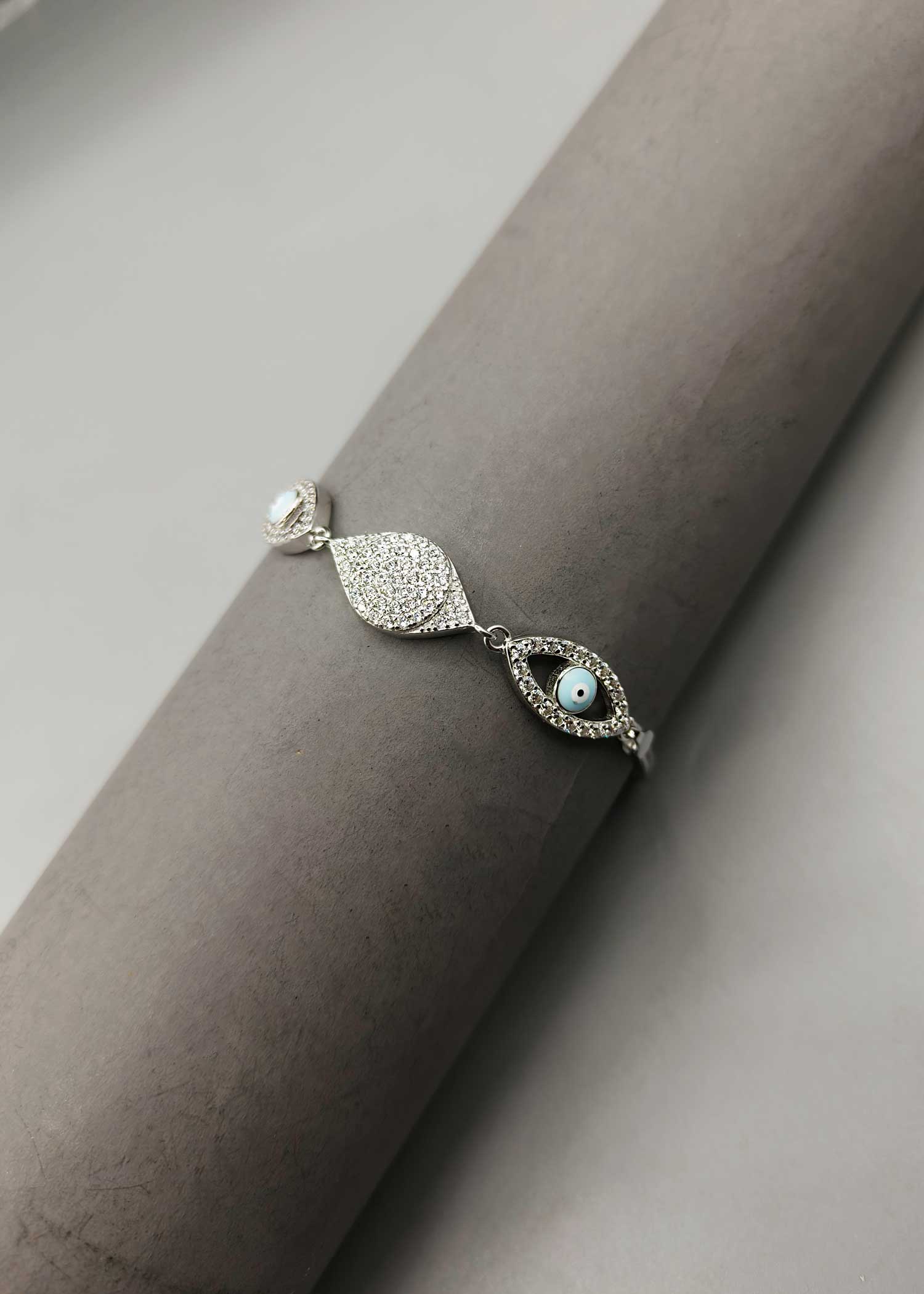 92.5 Evil Eye Loose Bracelet