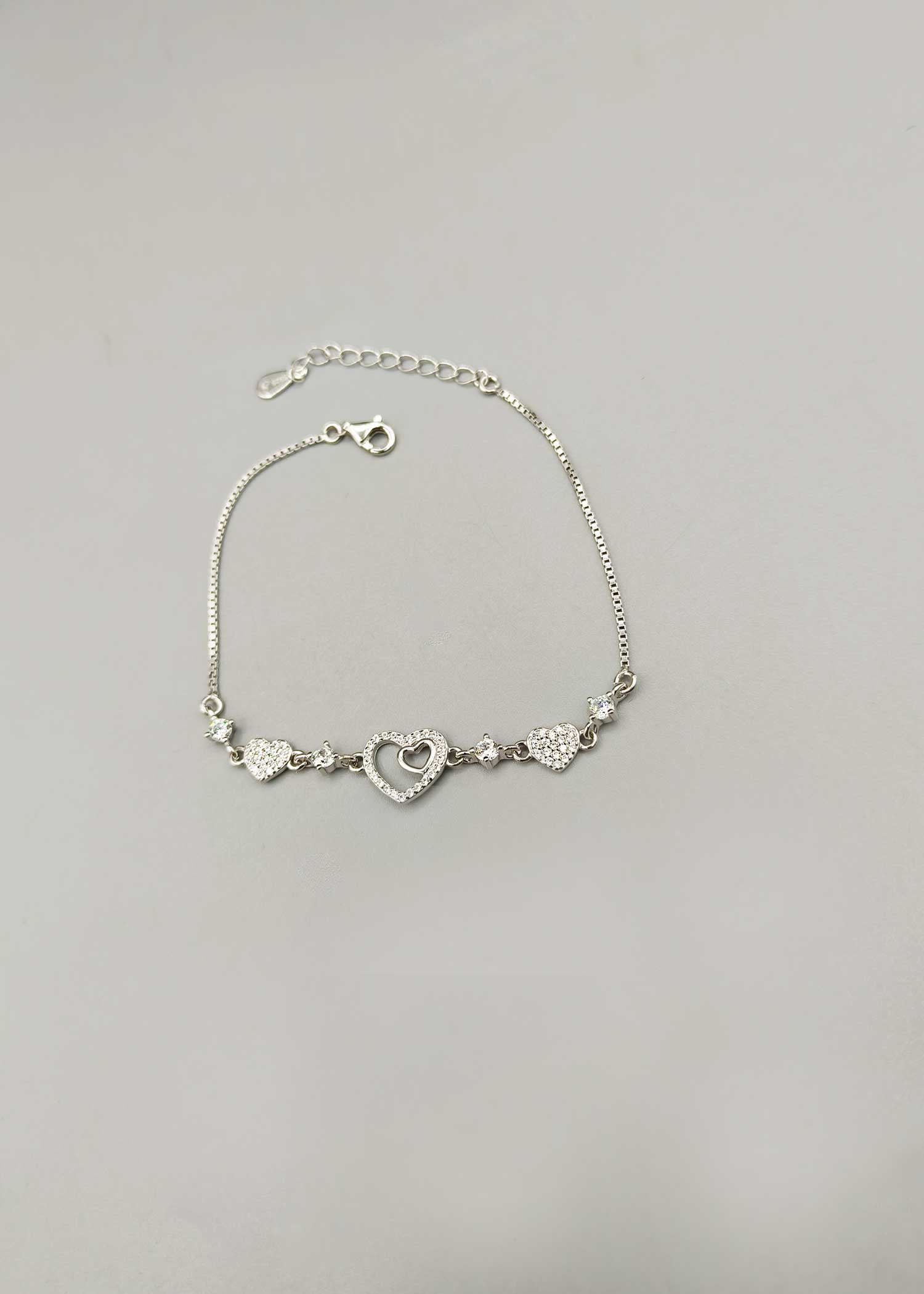 92.5 Heart Loose Bracelet