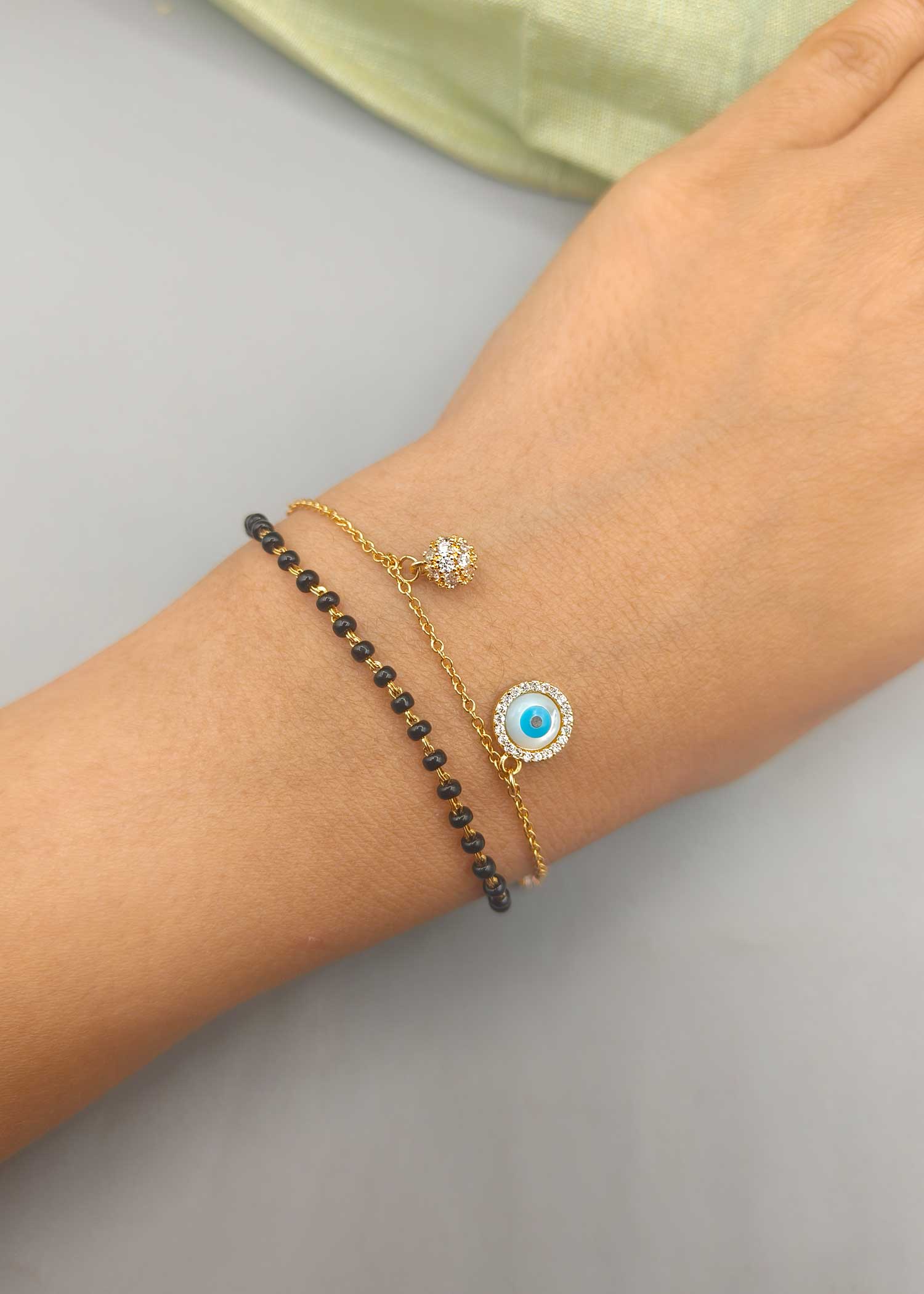  Evil Eye Mangalsutra Bracelet