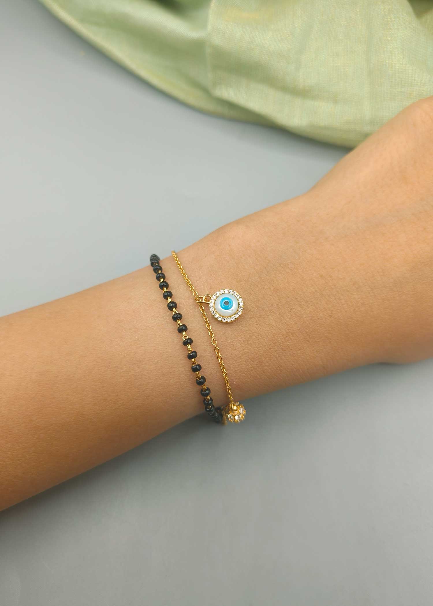  Evil Eye Mangalsutra Bracelet