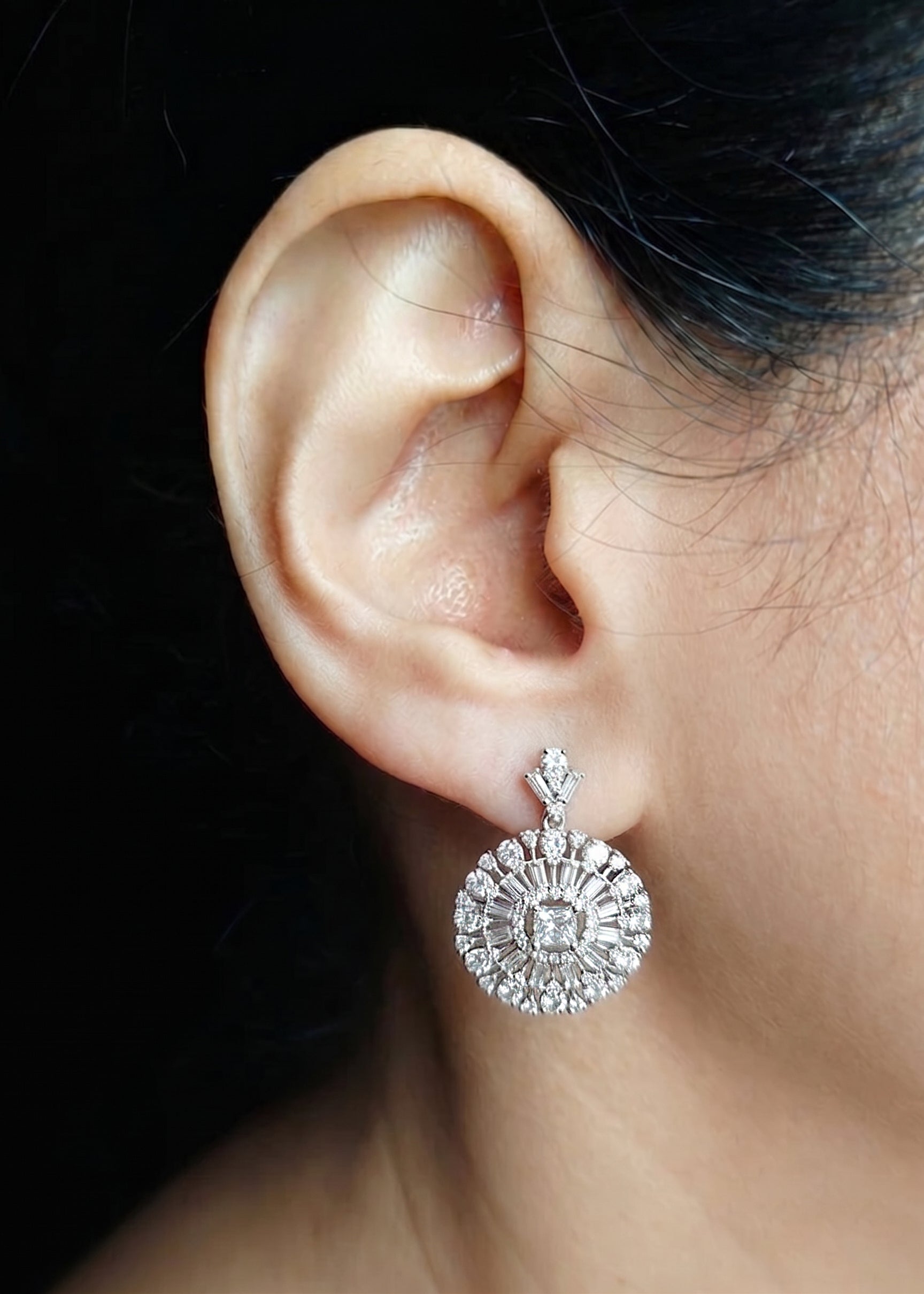 Elegant Zirconia Designer Pendant Set