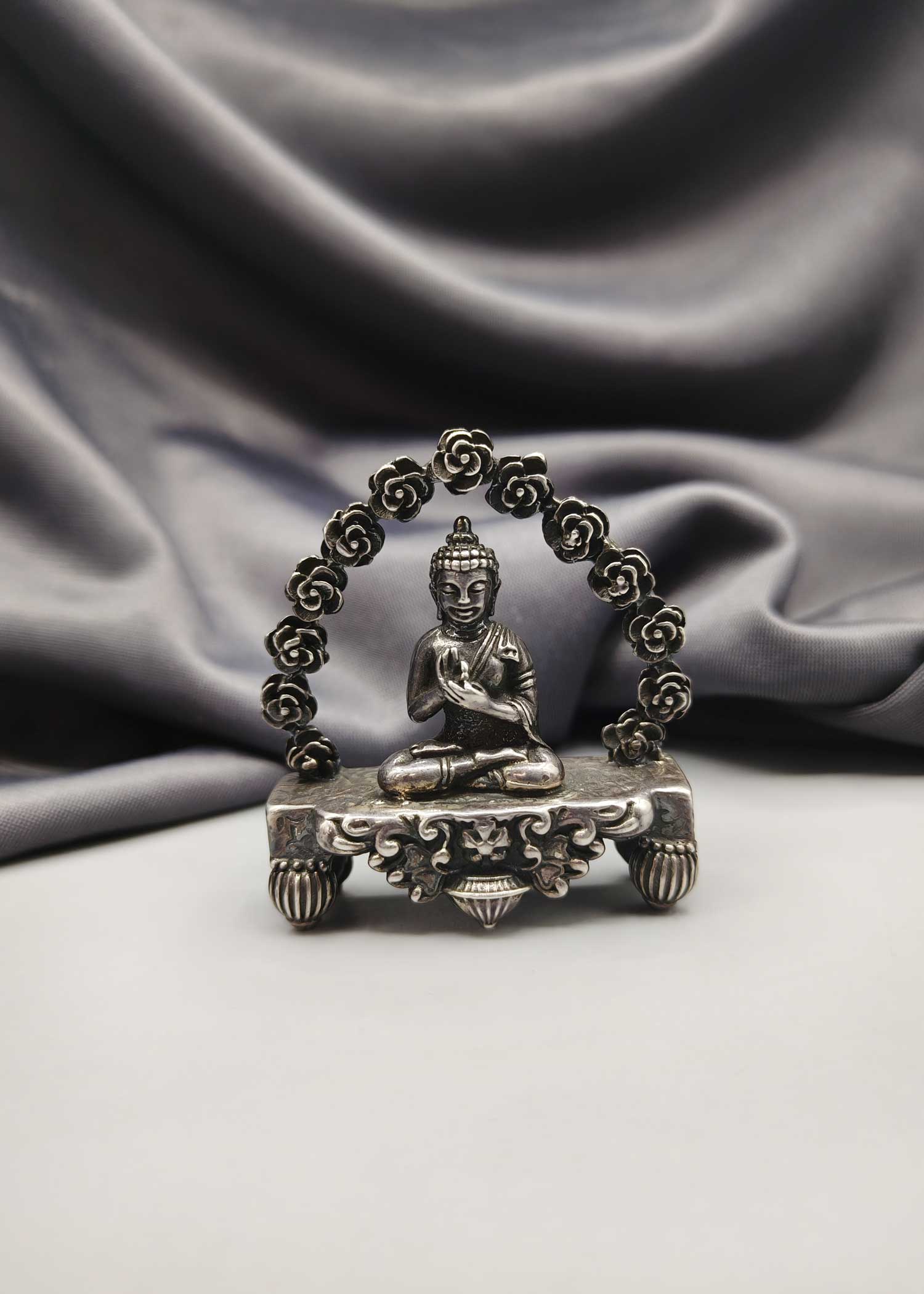 92.5 Sterling Silver Buddha Statue Idol