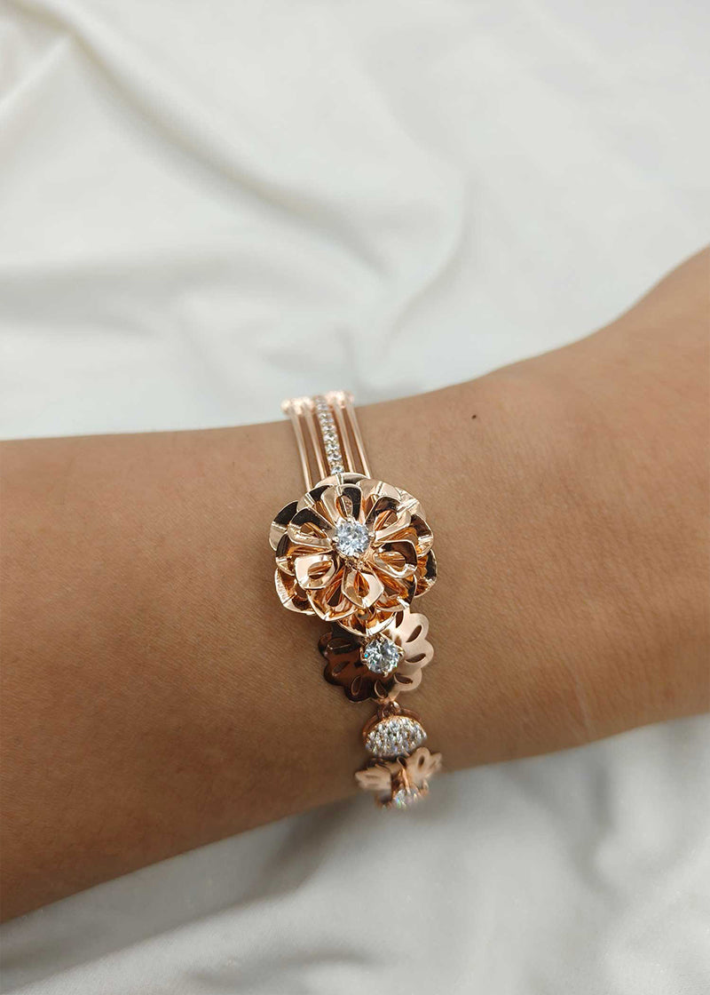 92.5 Sterling Silver Fancy Women Bracelet