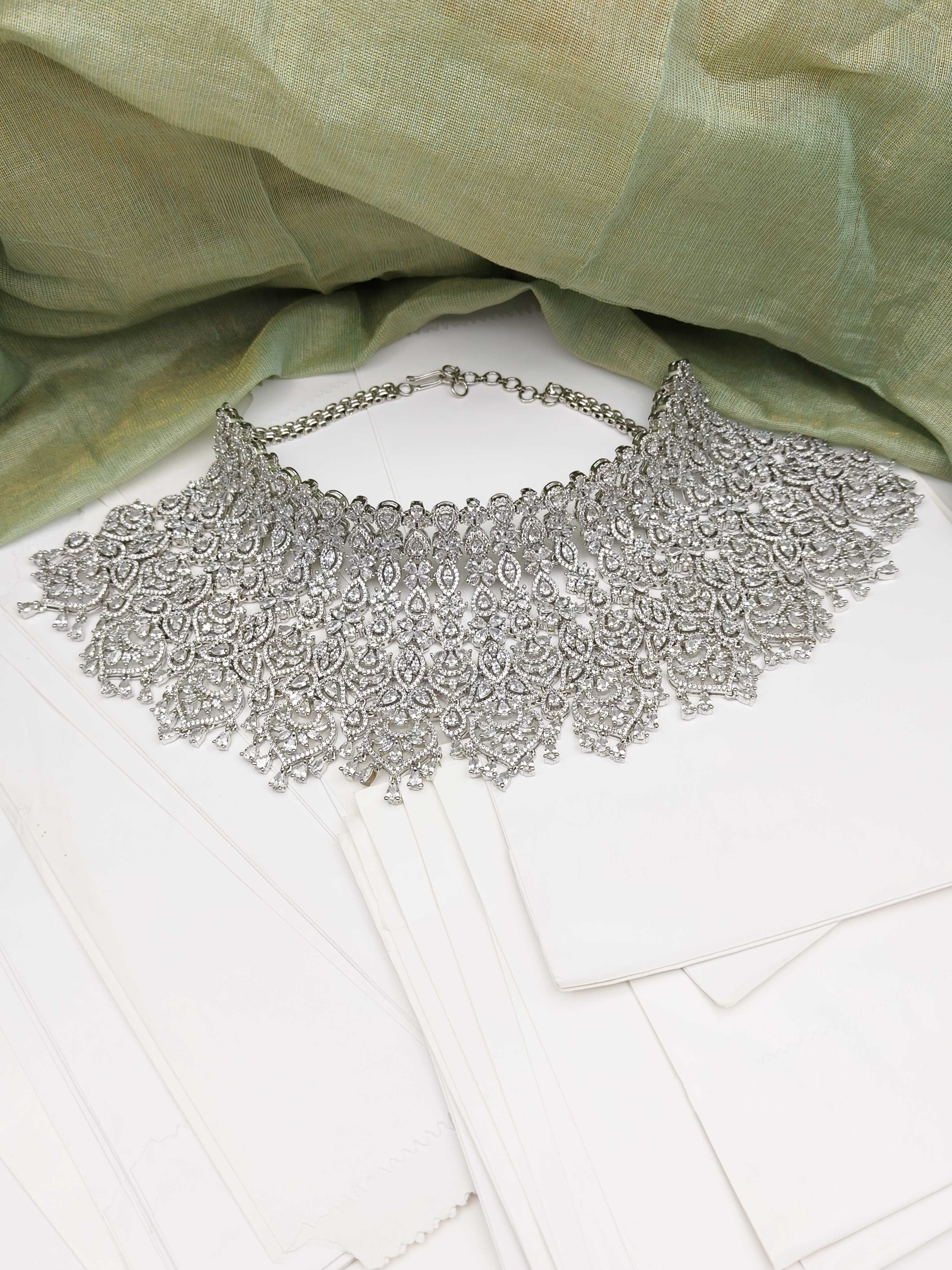 Zircon Necklace Bridal