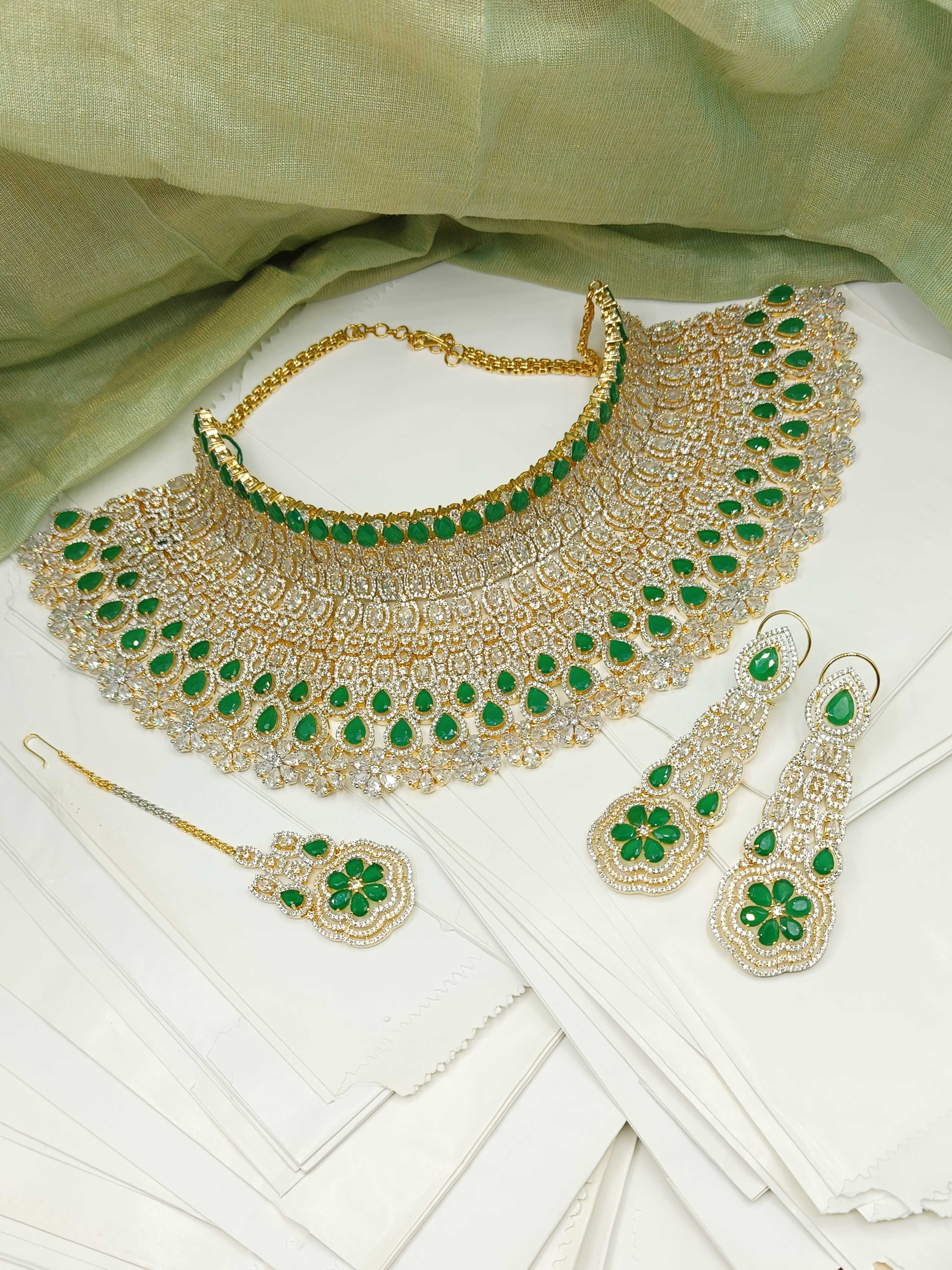 Zircon Necklace set Bridal