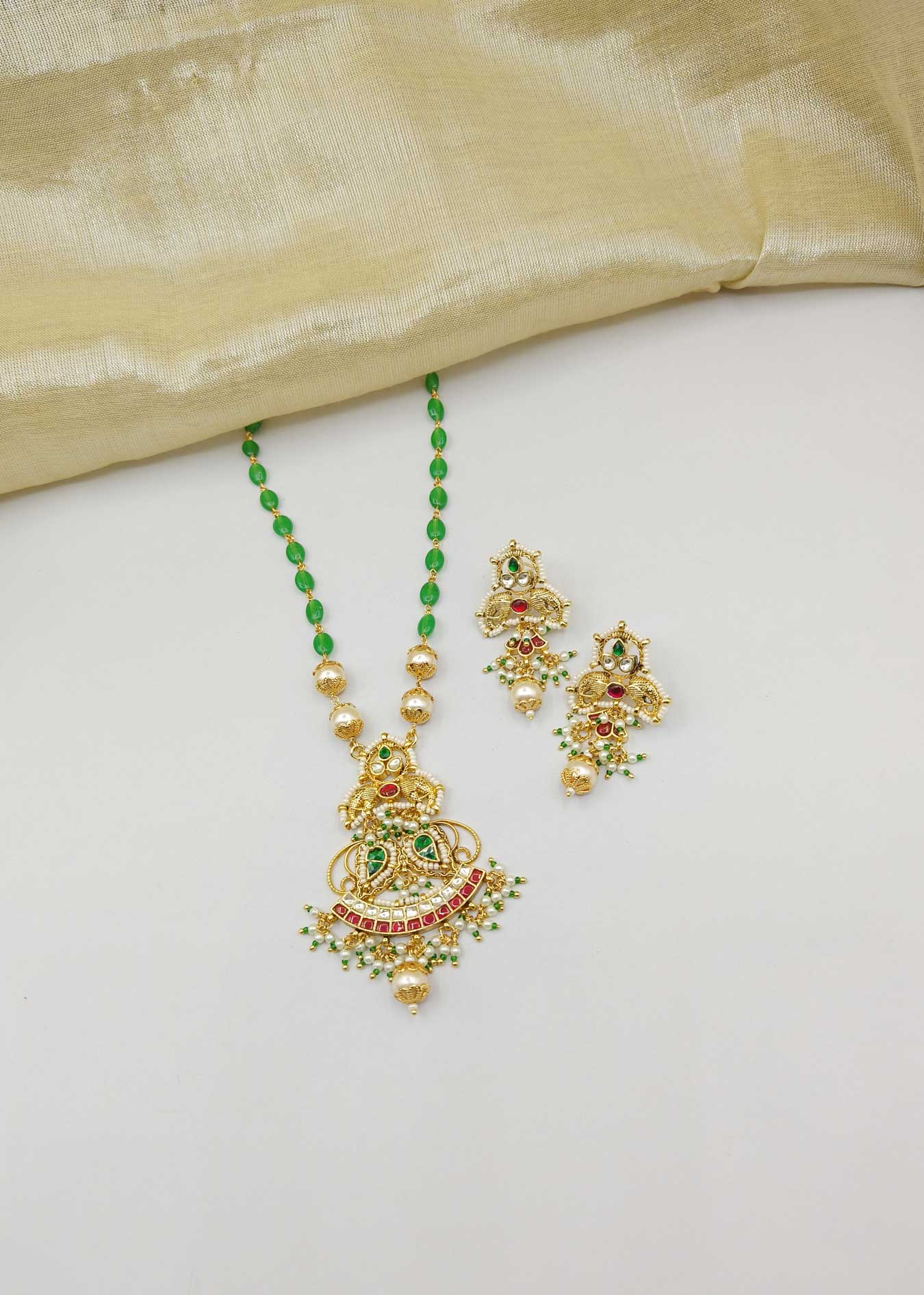 Long Kundan Necklace