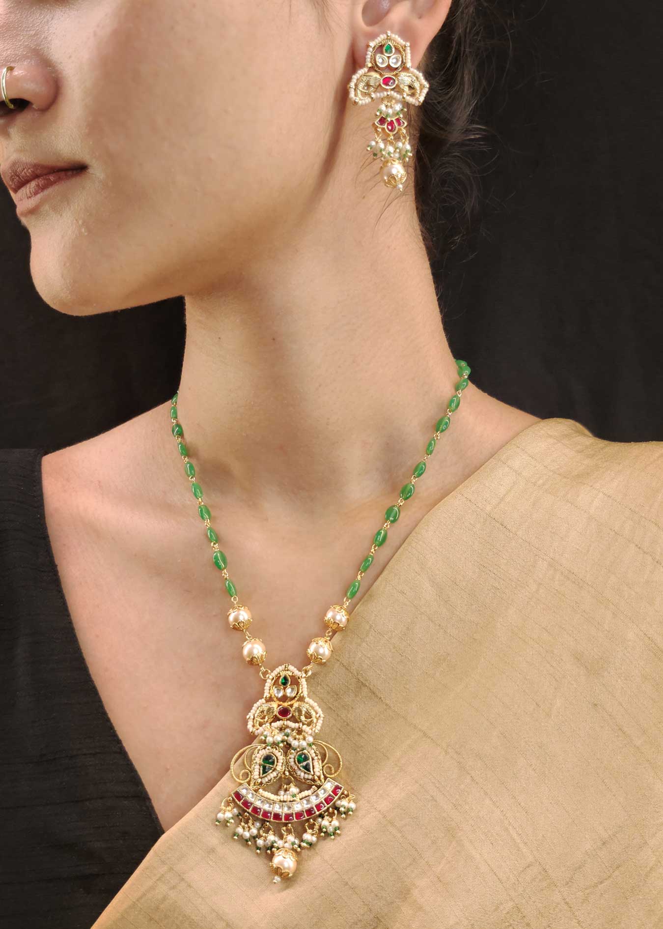 Long Kundan Necklace