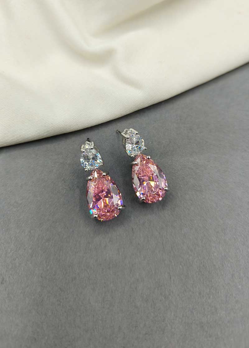 Cubic Zircon Drop Shape Small Women Earring