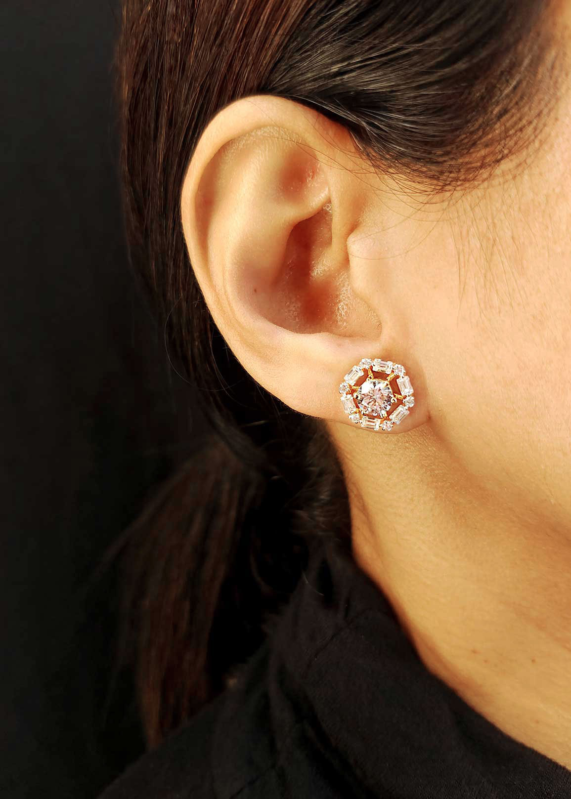 92.5 Sterling Silver Swarovski Stud Earring