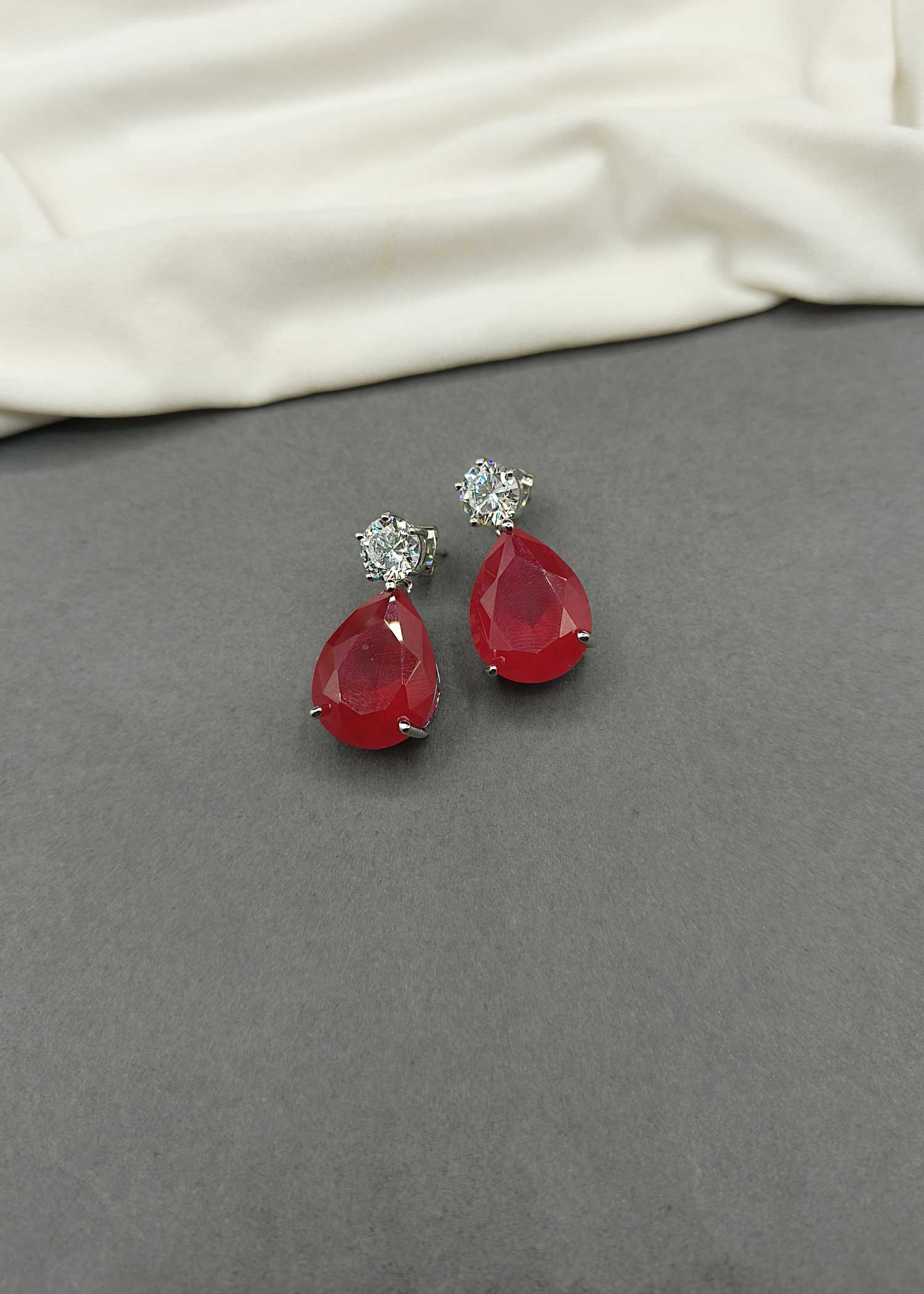 Big Drop Shape Cubic Zircon Small Earring