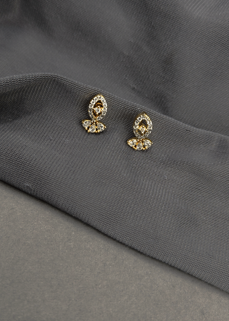 Elegant Gold-Silver Plated Diamond Mangalsutra Pendant Set