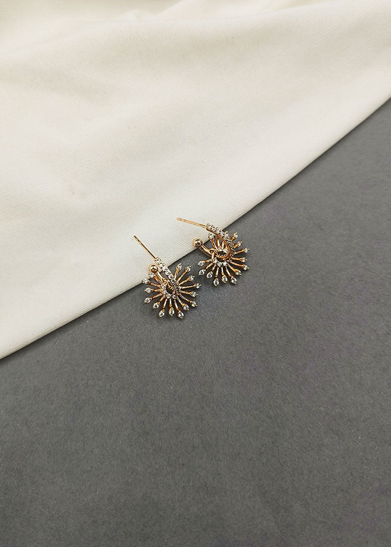 Sparkling Diamond Designer Bali Earrings For Women