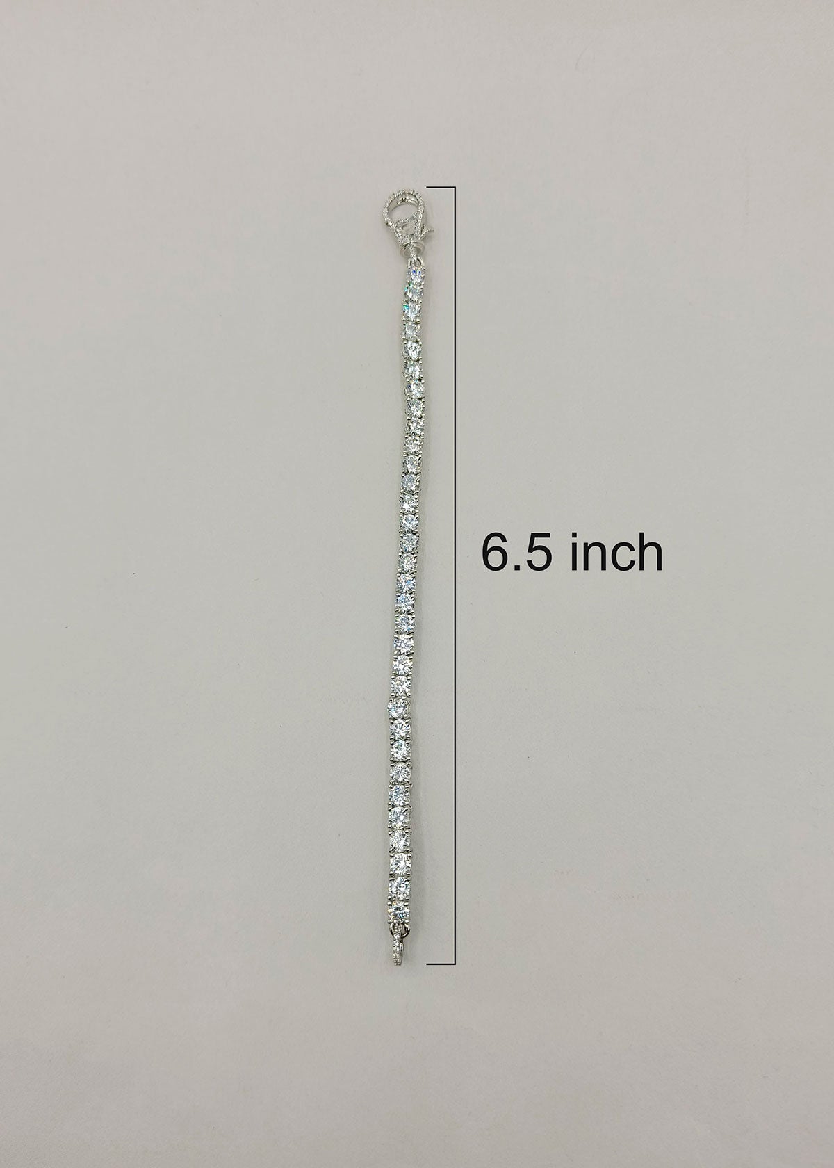 Perfect Sparkle Cubic Zircon Gold Silver Tennis Loose Bracelet