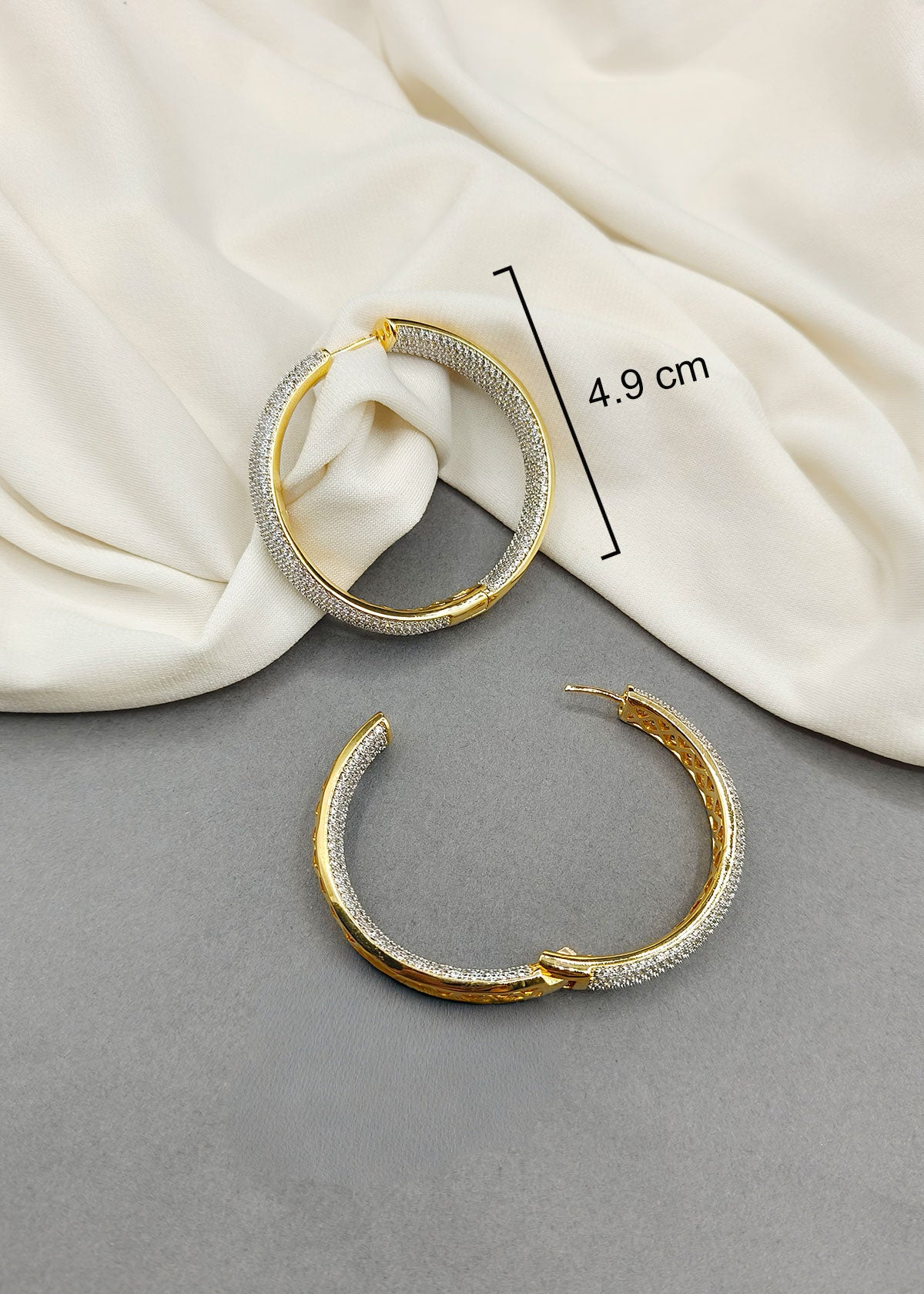 Dazzling Oversized Hoop Bali For Women