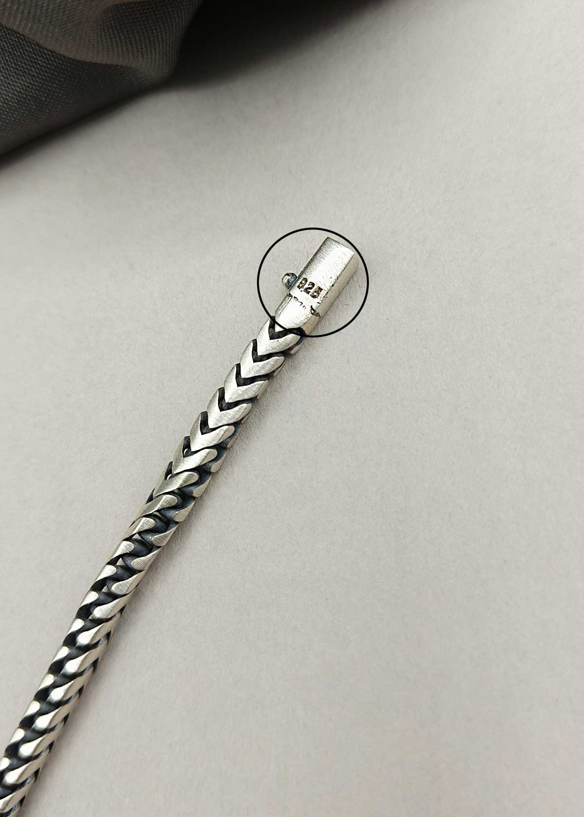 Classic Curb Chain Design 92.5 Sterling Silver Loose Bracelet For Mens