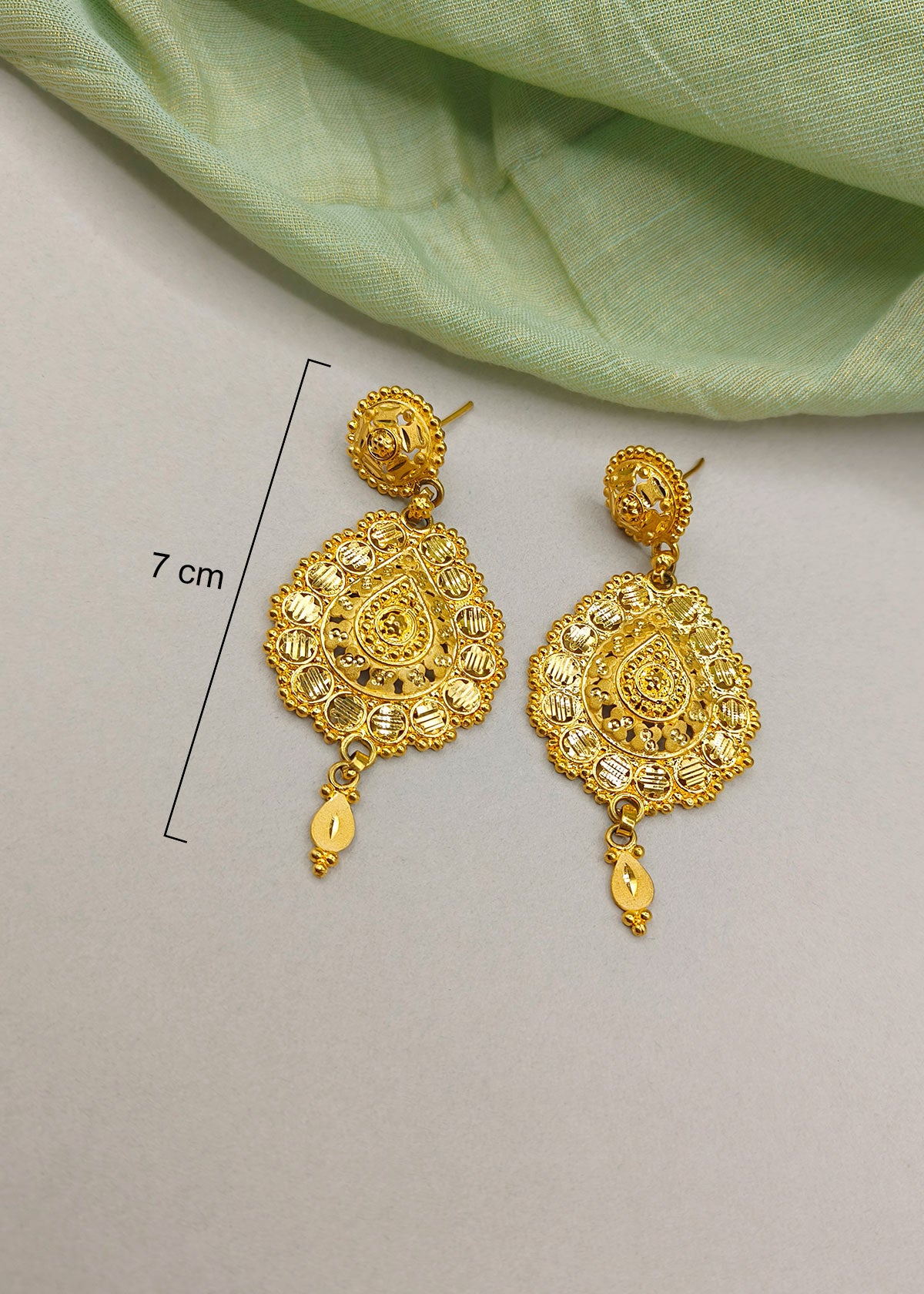 Elegant 1 Gram Gold Gold Plated Long Necklace Set