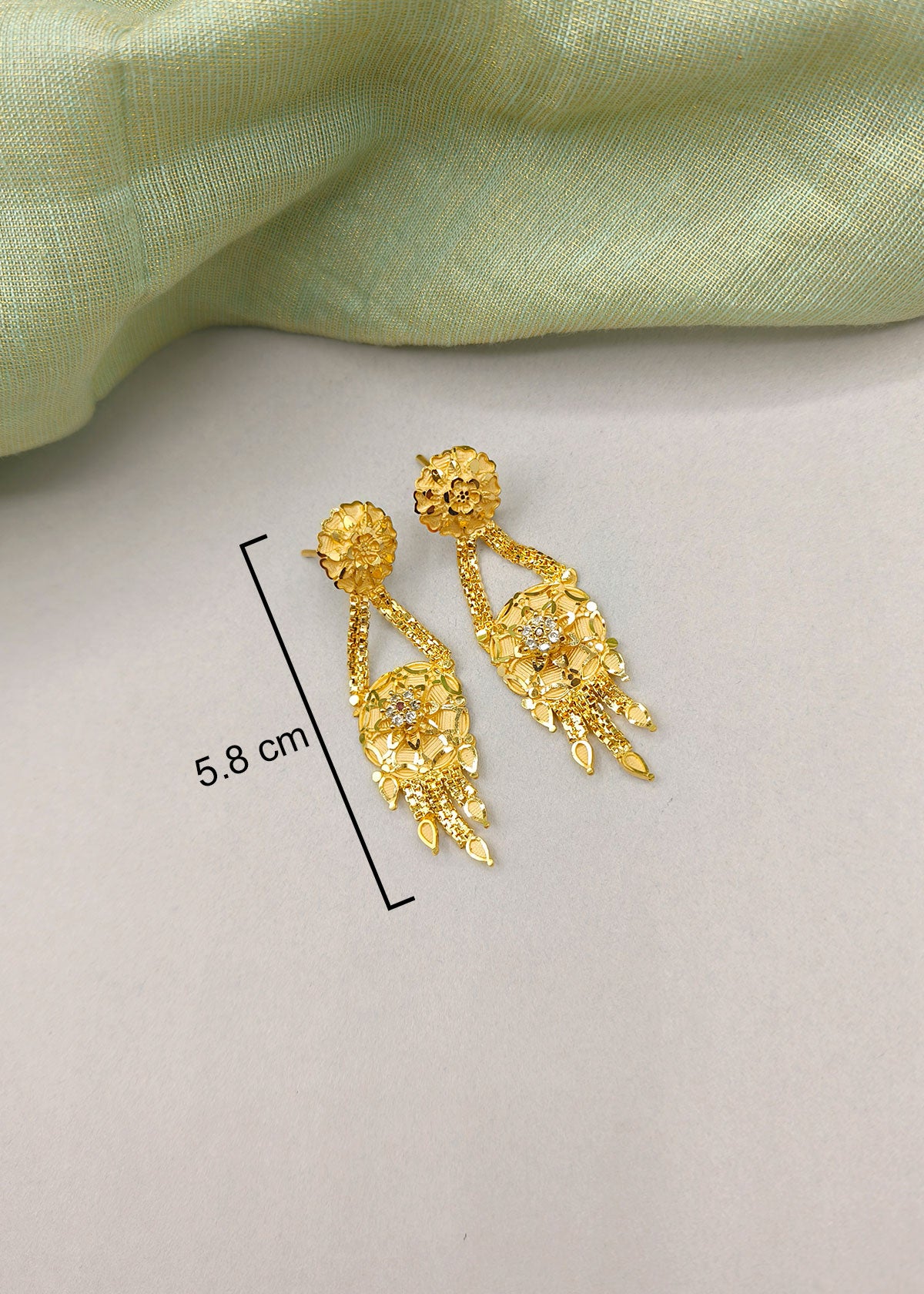 1 Gram Gold Plated 3 layered Long Necklace Set