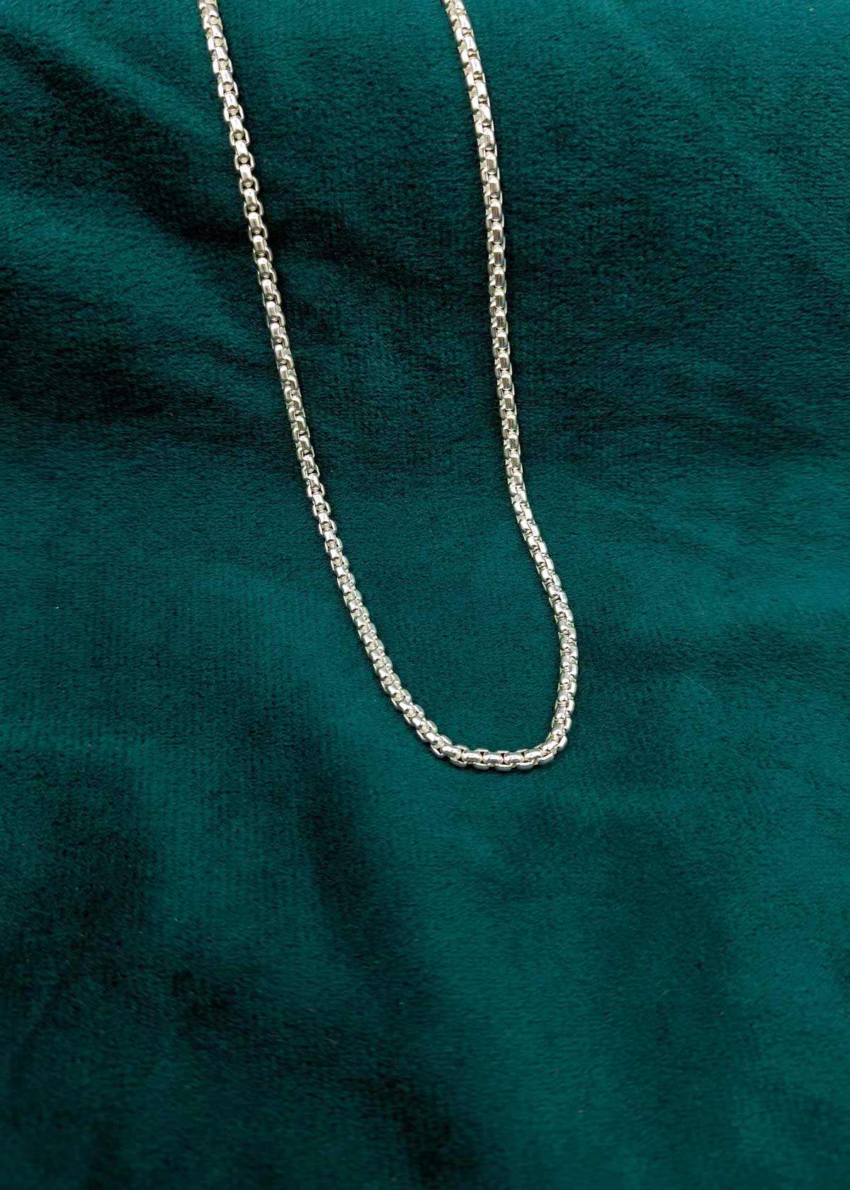 92.5 Sterling Silver Circular Link Men's Chain