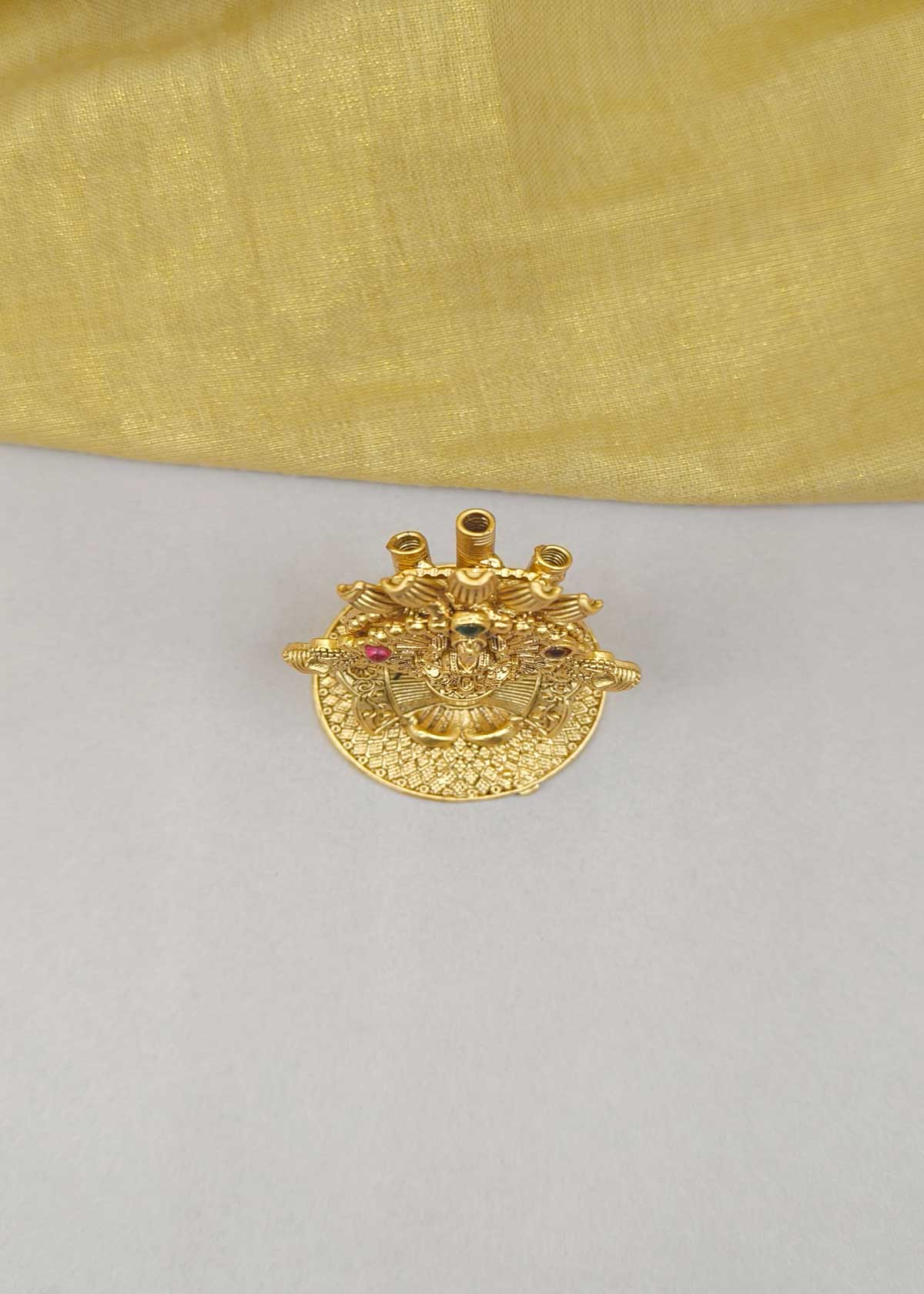 Antique Gold Plated Goddess Lakshmi Agarbatti Stand